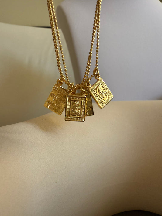 Gold Scapular Bracelet