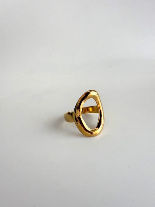 Oval Stainless Steel Ring