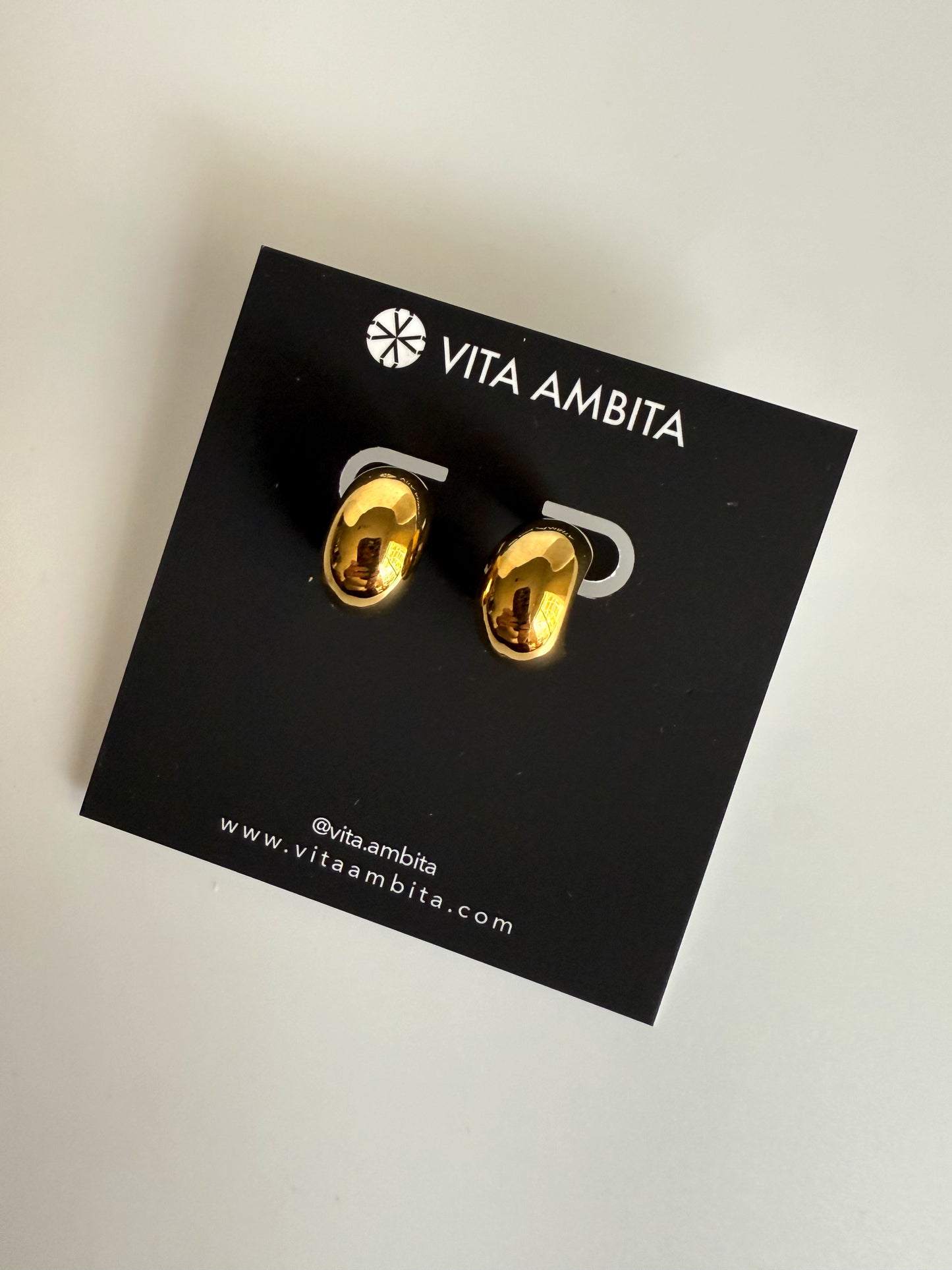 Chunky moon earrings