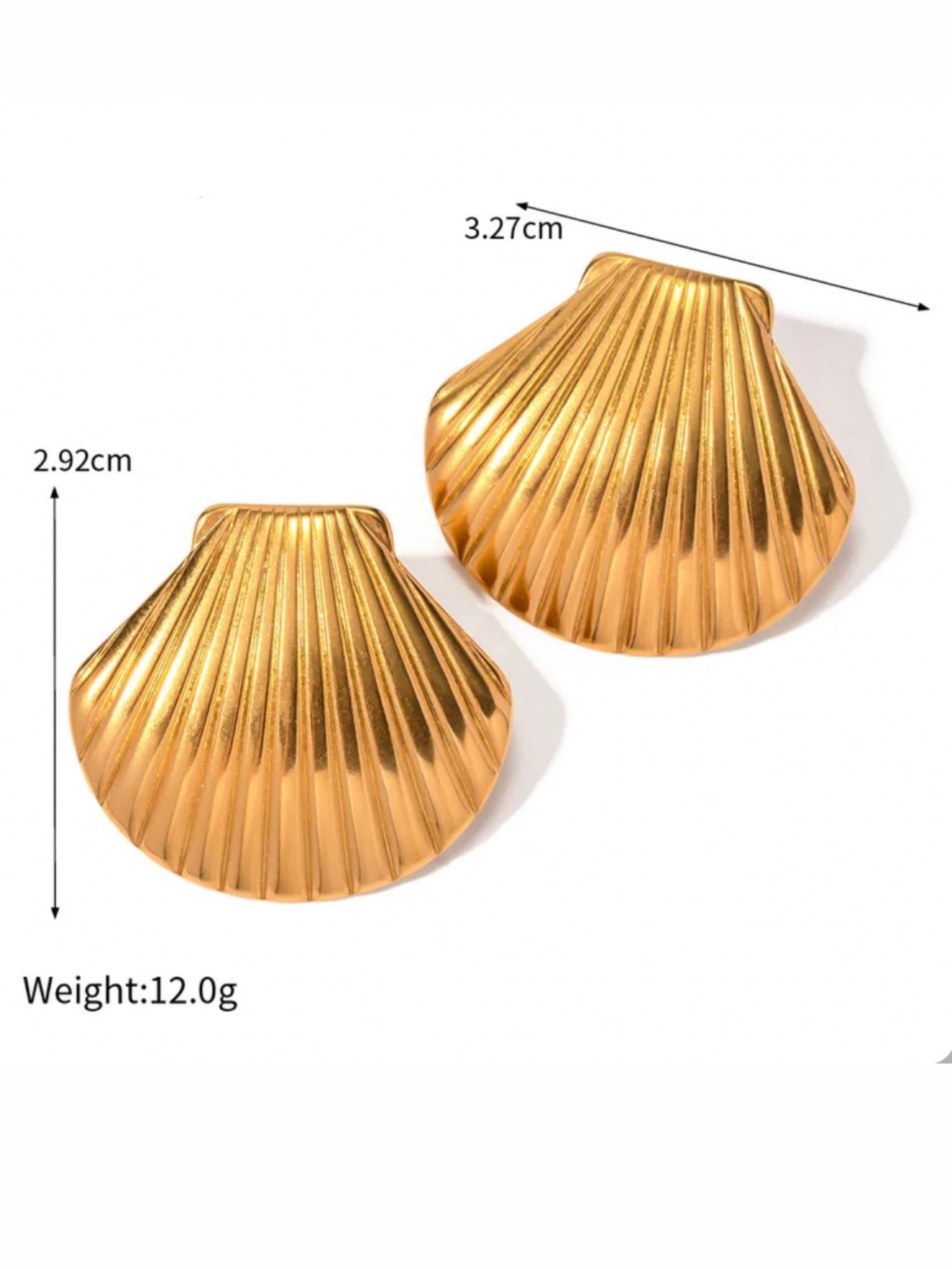 Shell Statement Earrings