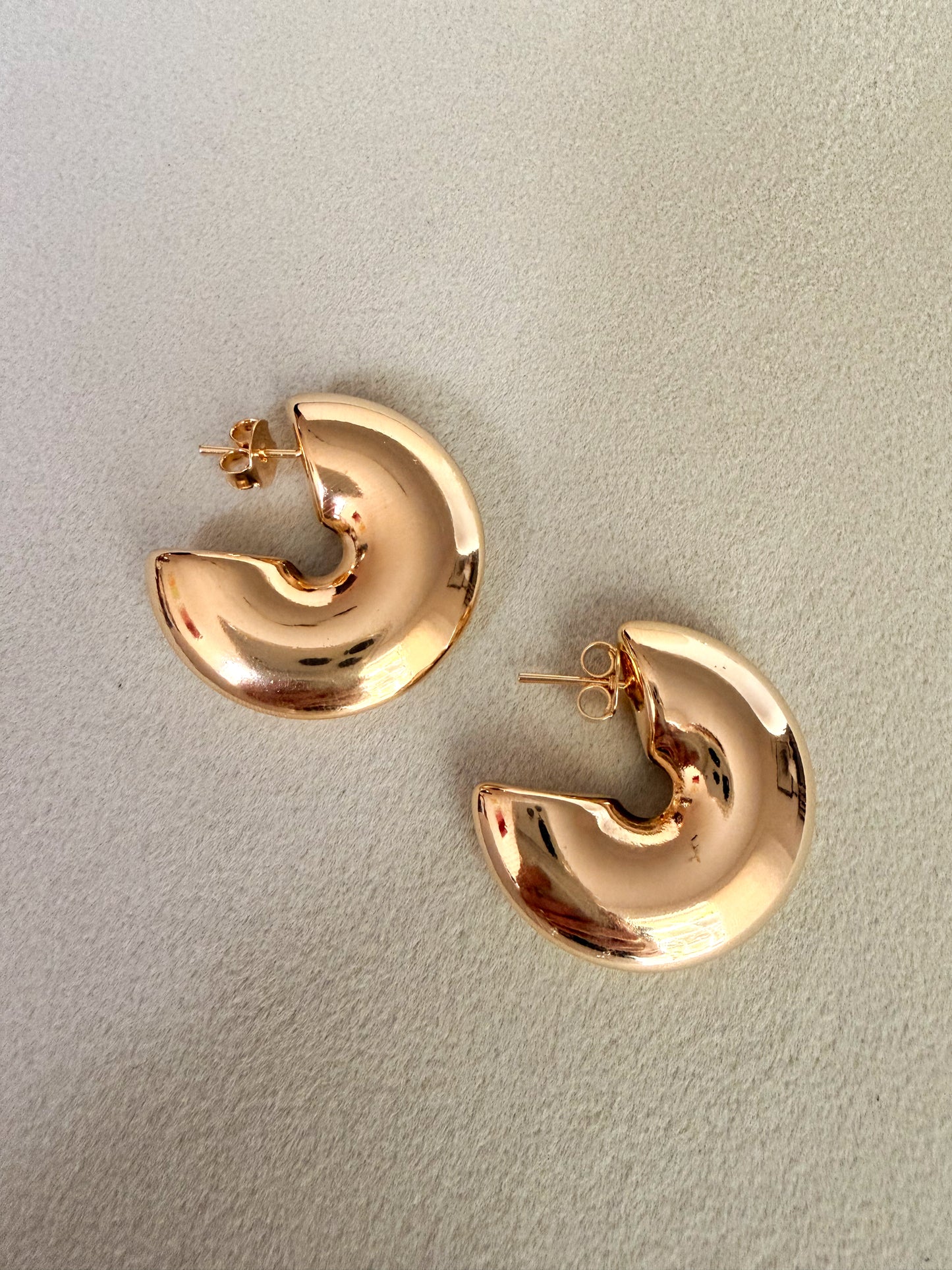 Dome Hoop Earrings