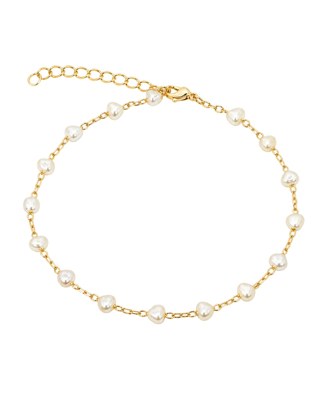 Pearl Heart Anklet