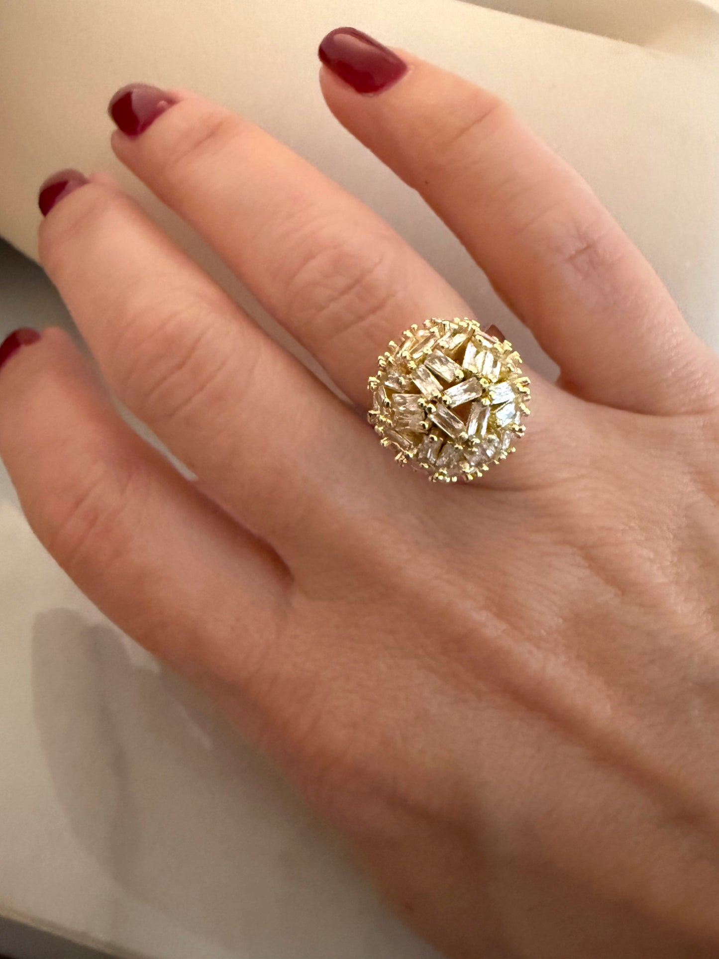 Sparkling Sphere Ring