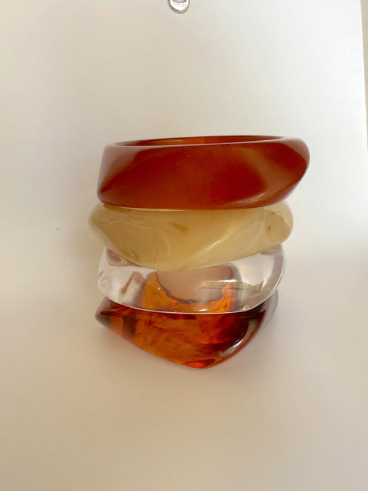 Molten Edge Bangle Bracelet