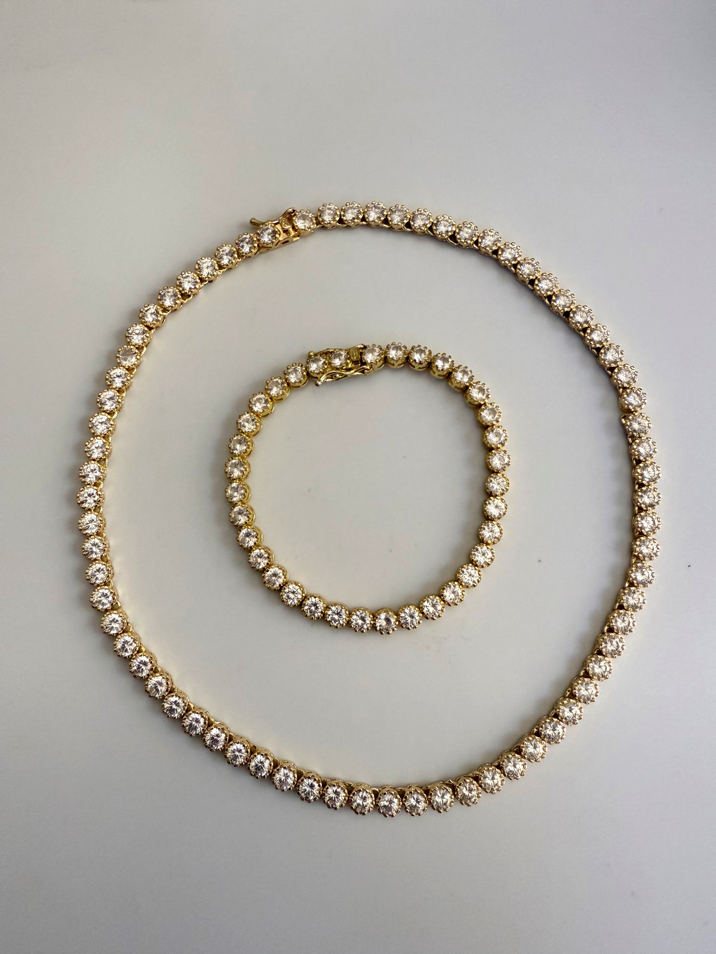 Collier tennis rond 5mm