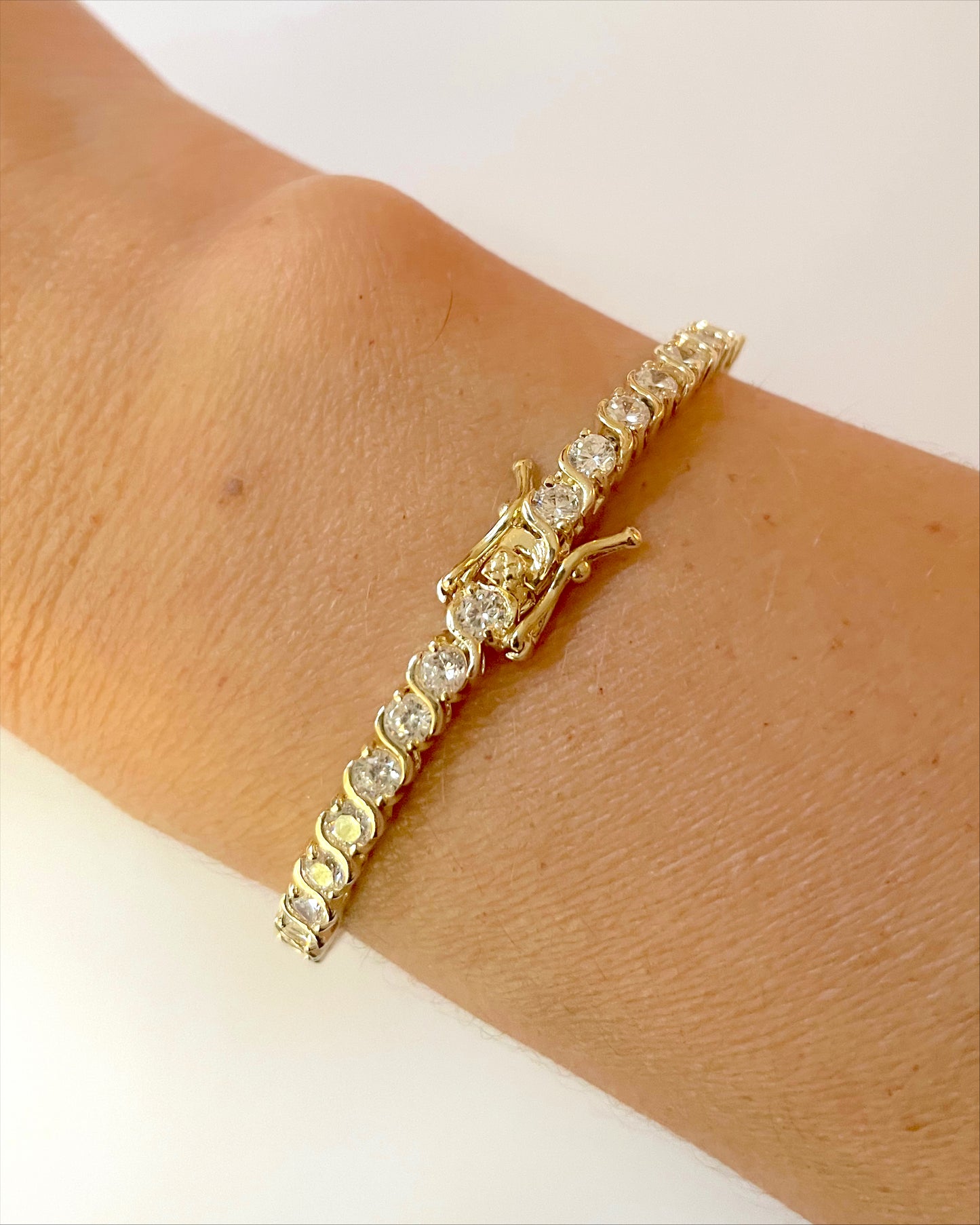 Pulsera de tenis redonda