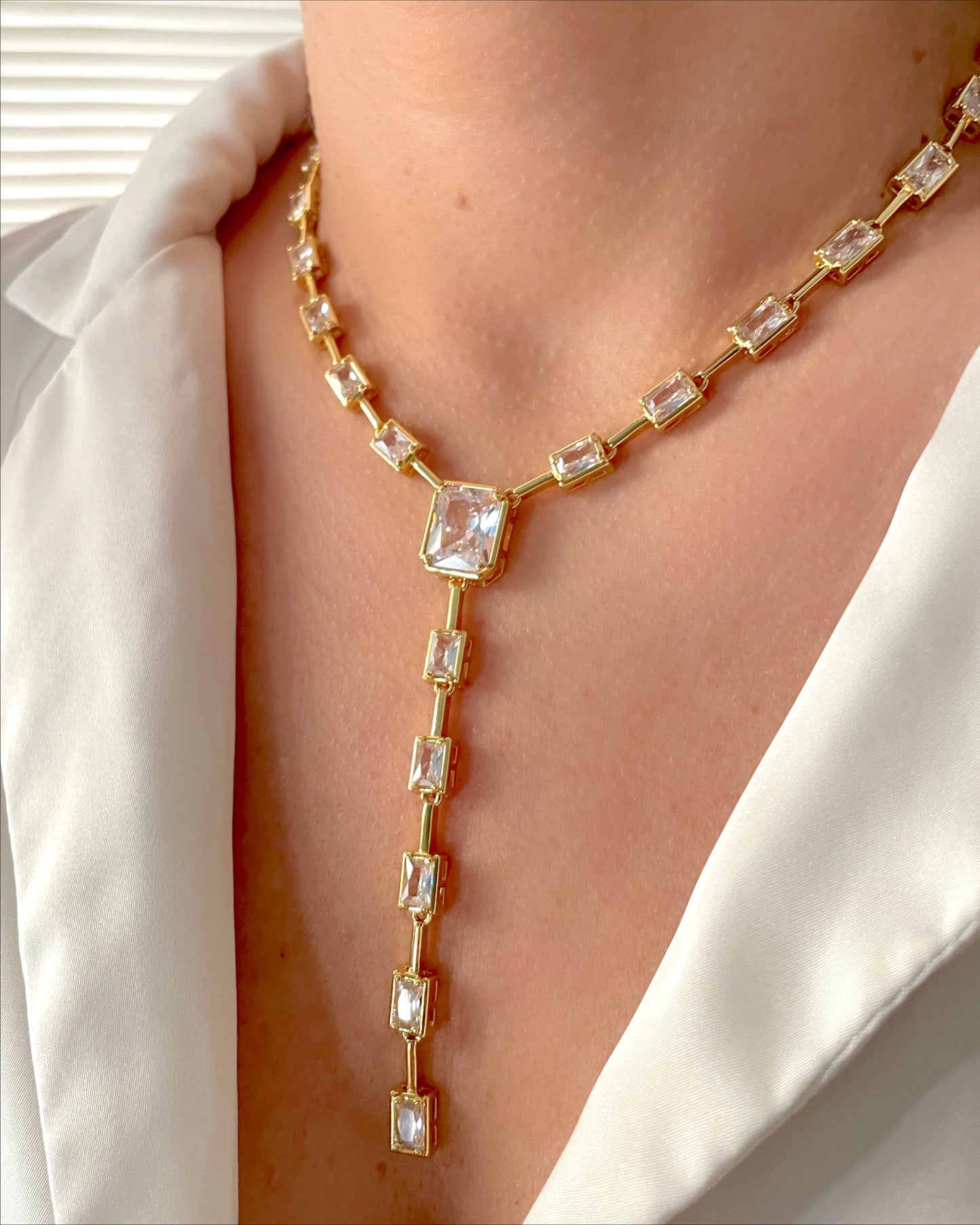 Collar Lariat Baguette
