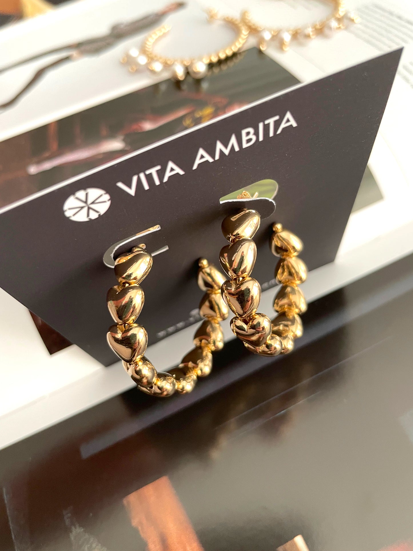 Boucles d'oreilles créoles coeurs