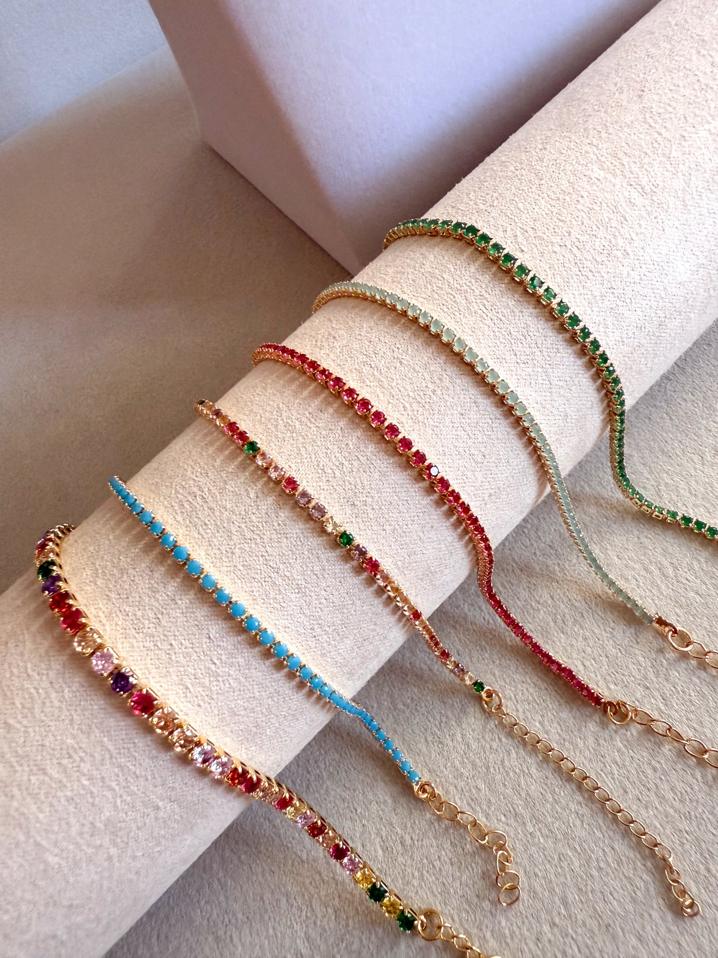 Collar tenis multicolor