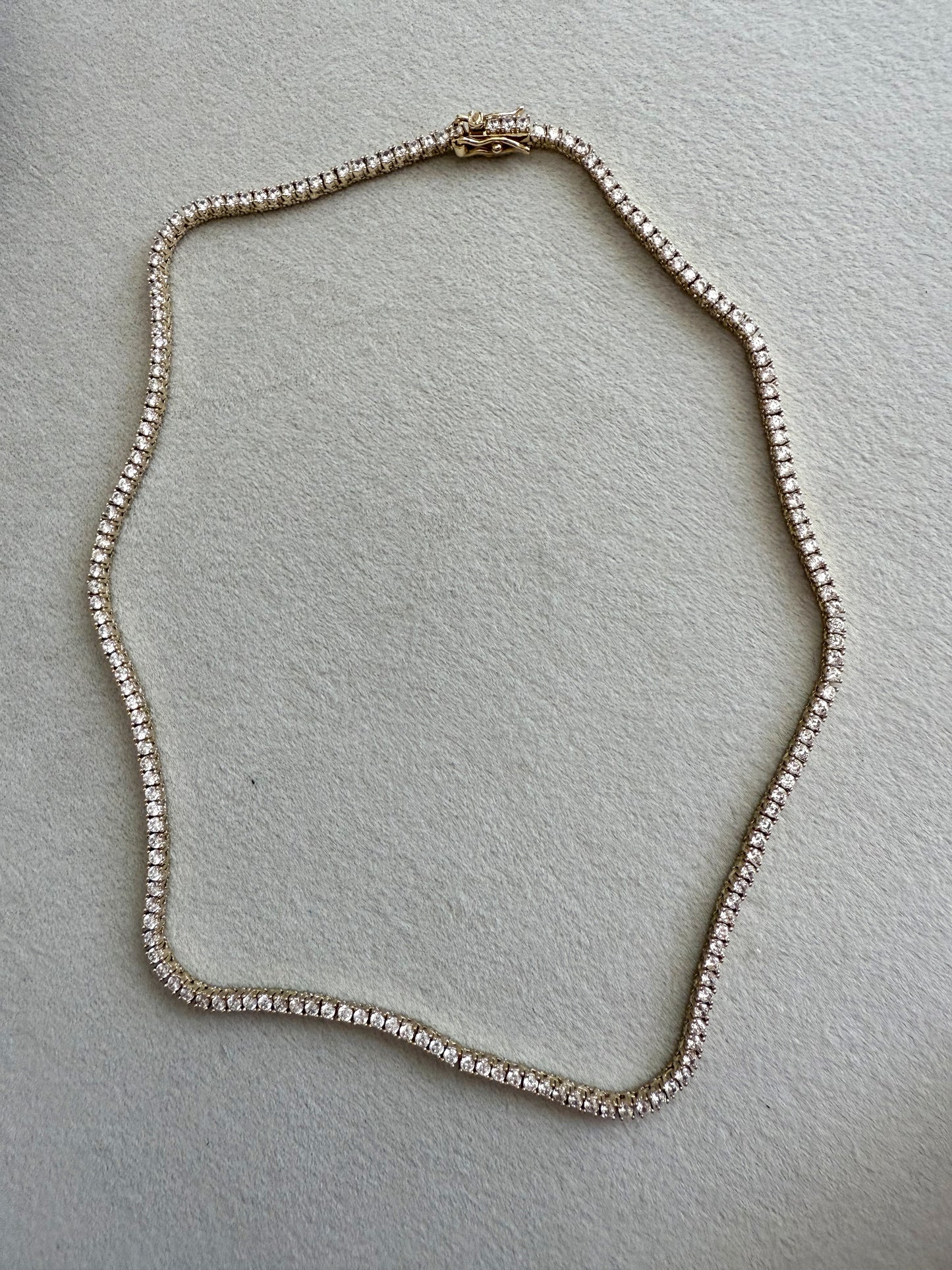 2 mm Tennis Necklace