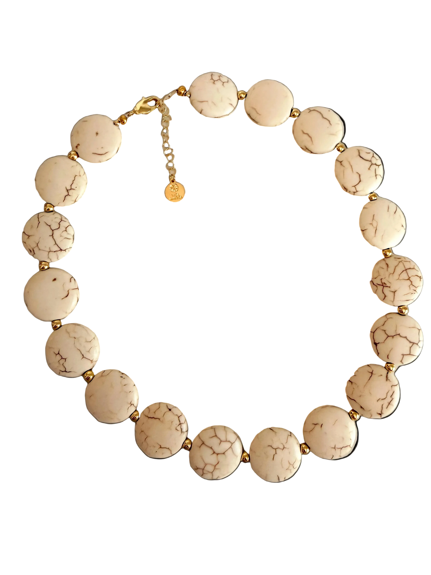Marble Vein Statement Necklace