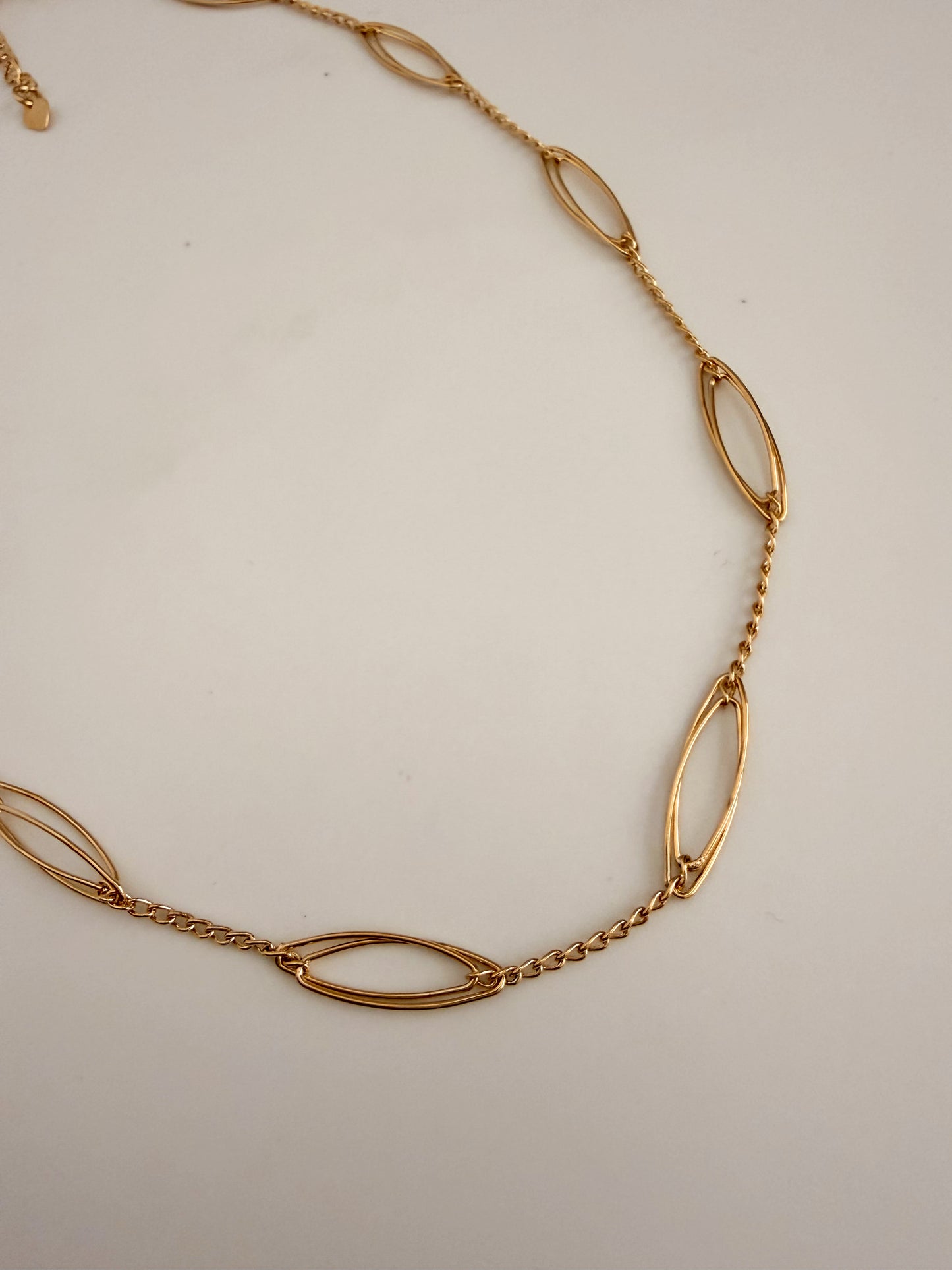 Open Oval Link Necklace