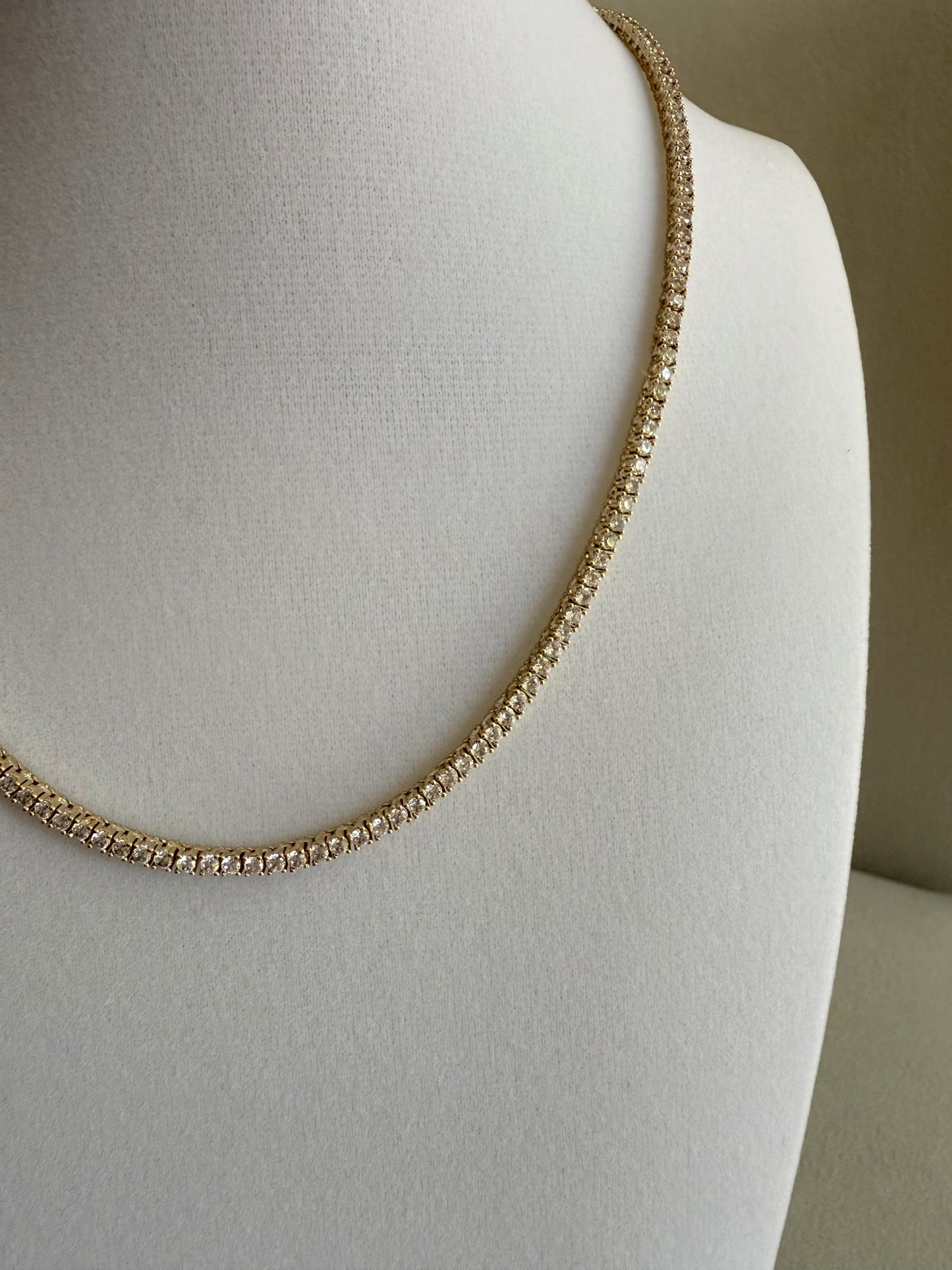 2 mm Tennis Necklace