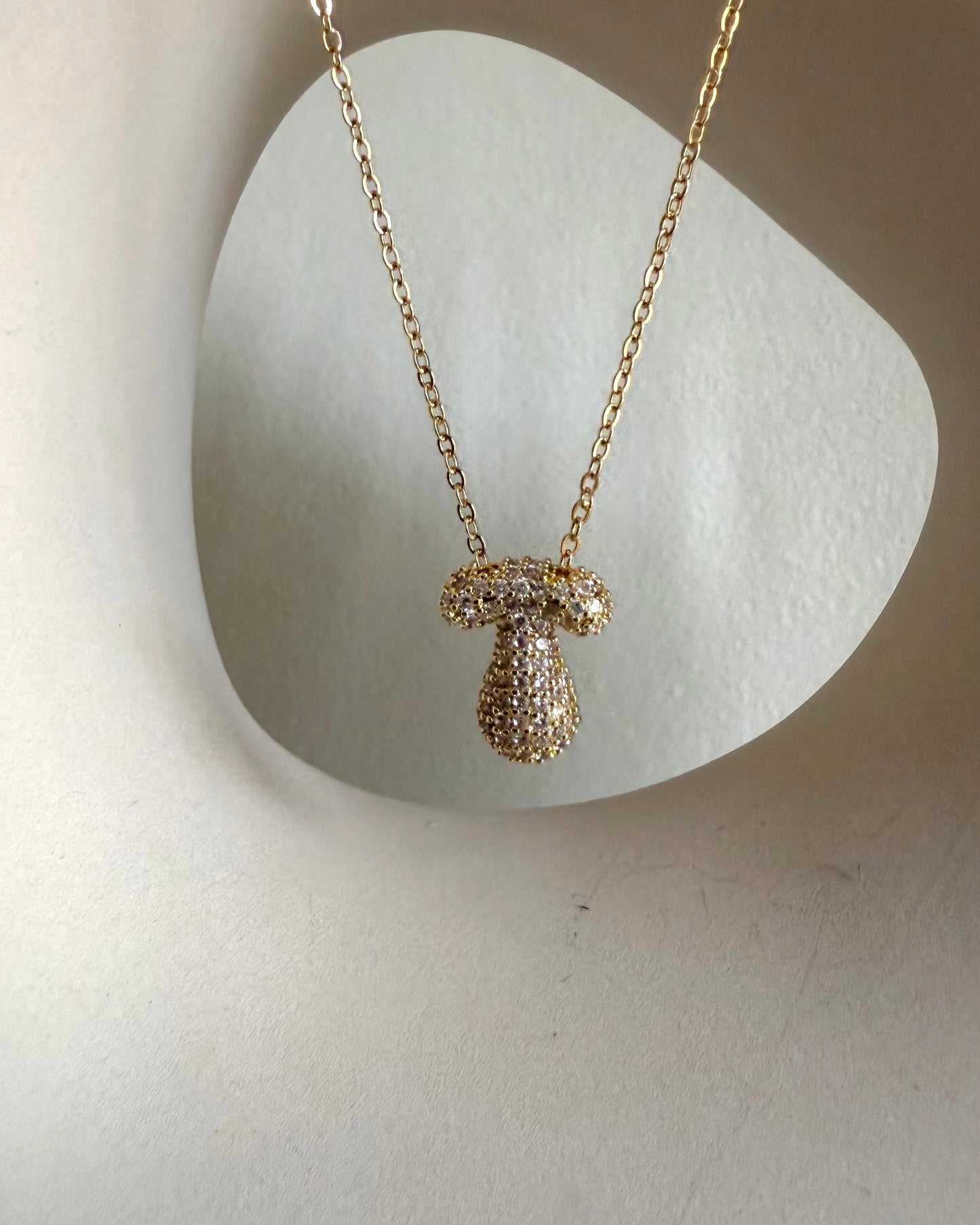 Sparkling chunky letter necklace