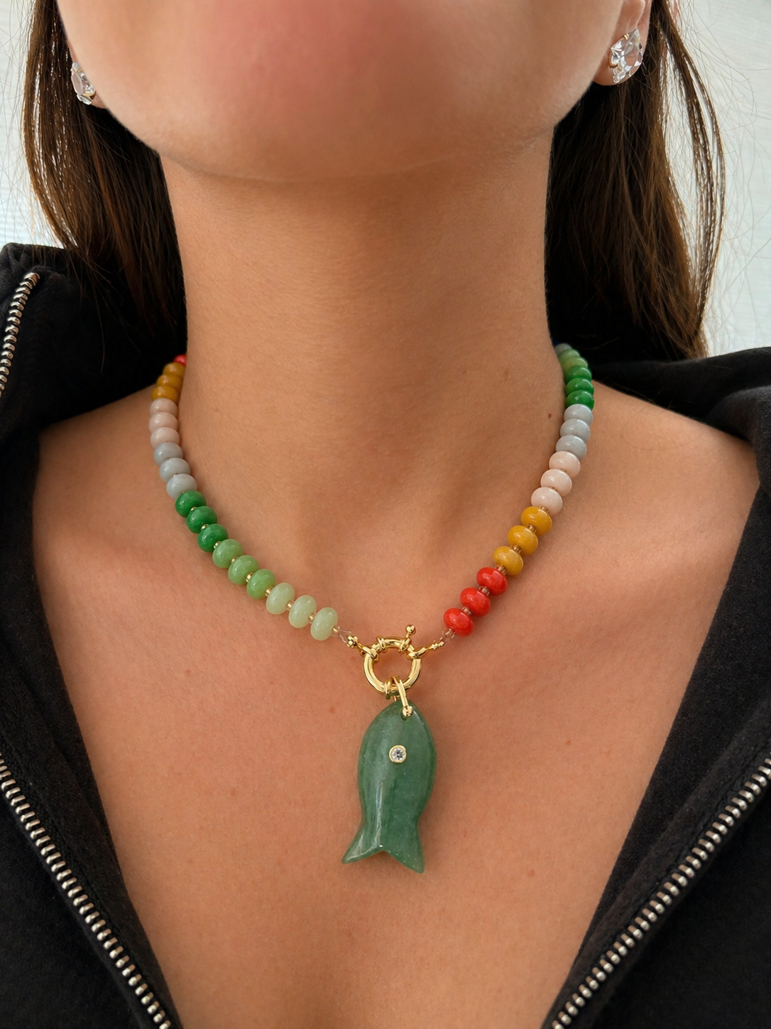 Spectrum Fish Necklace