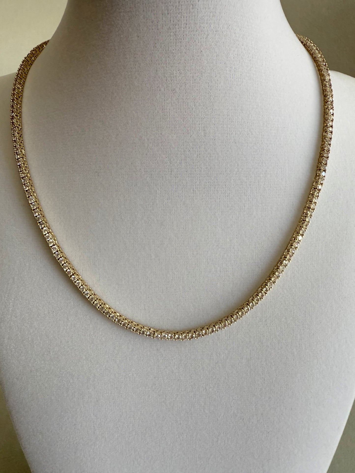 2 mm Tennis Necklace