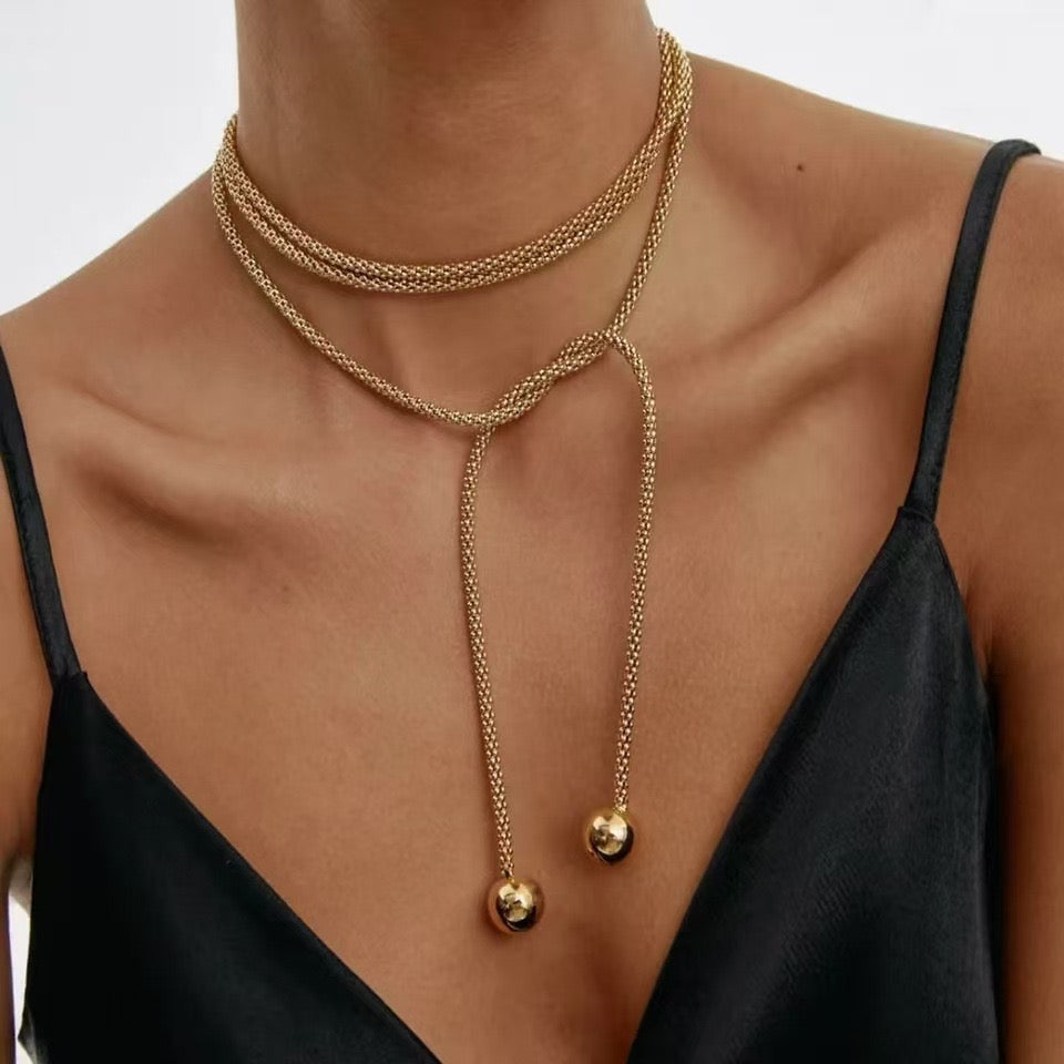 Wrap Mesh Necklace
