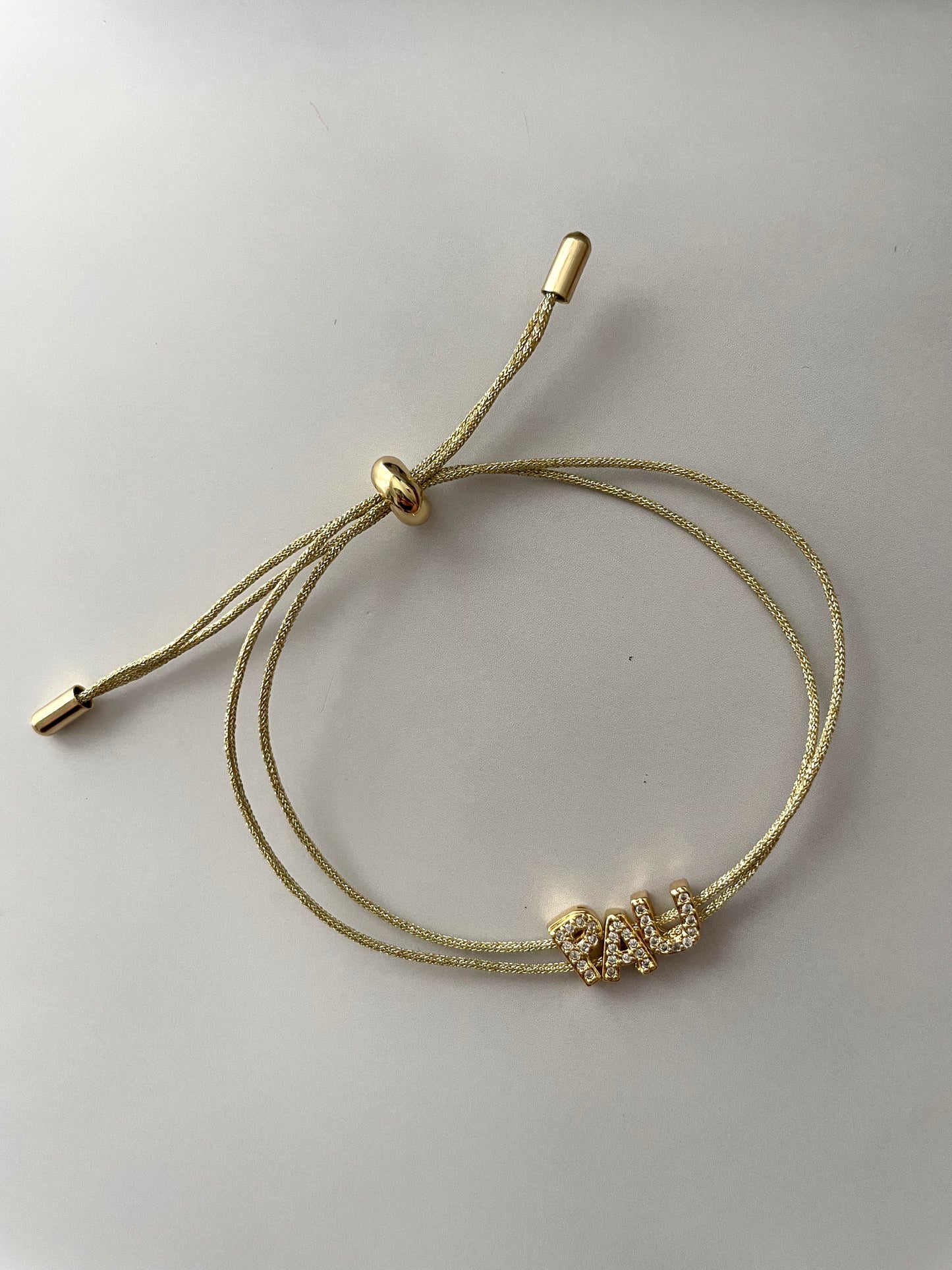 Custom cord bracelet
