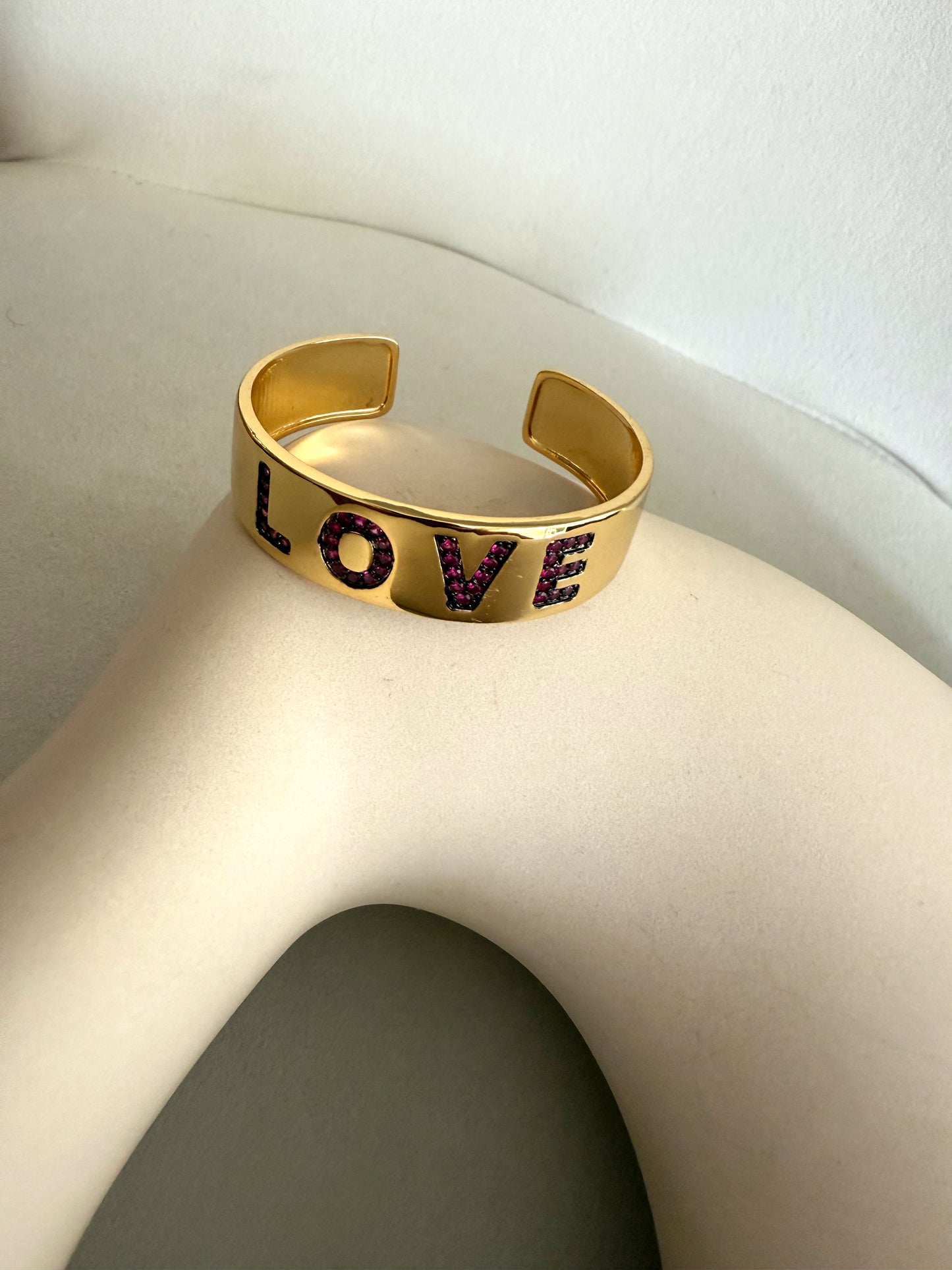 Pink Love Cuff Bracelet