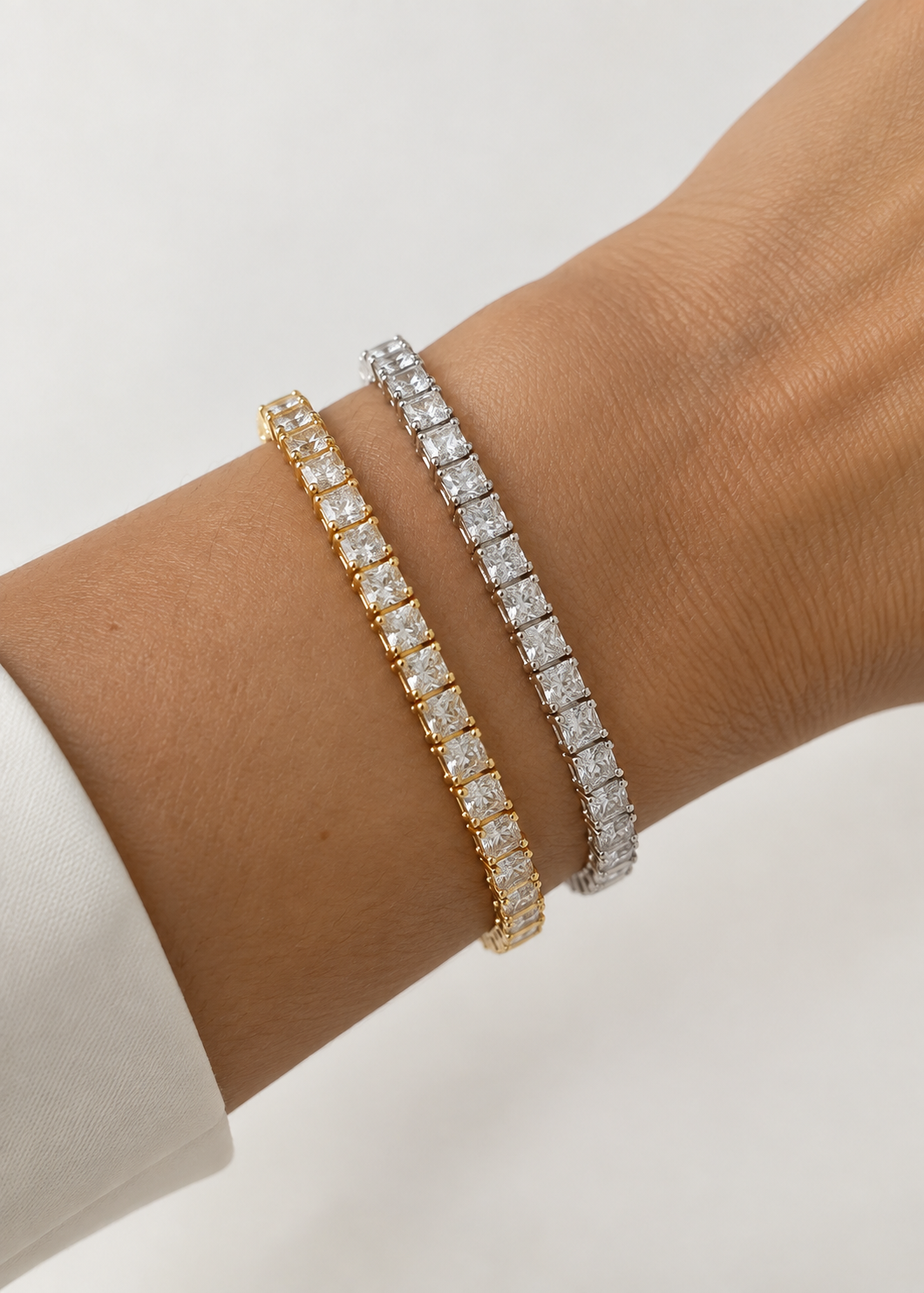 Square Tennis Bracelet
