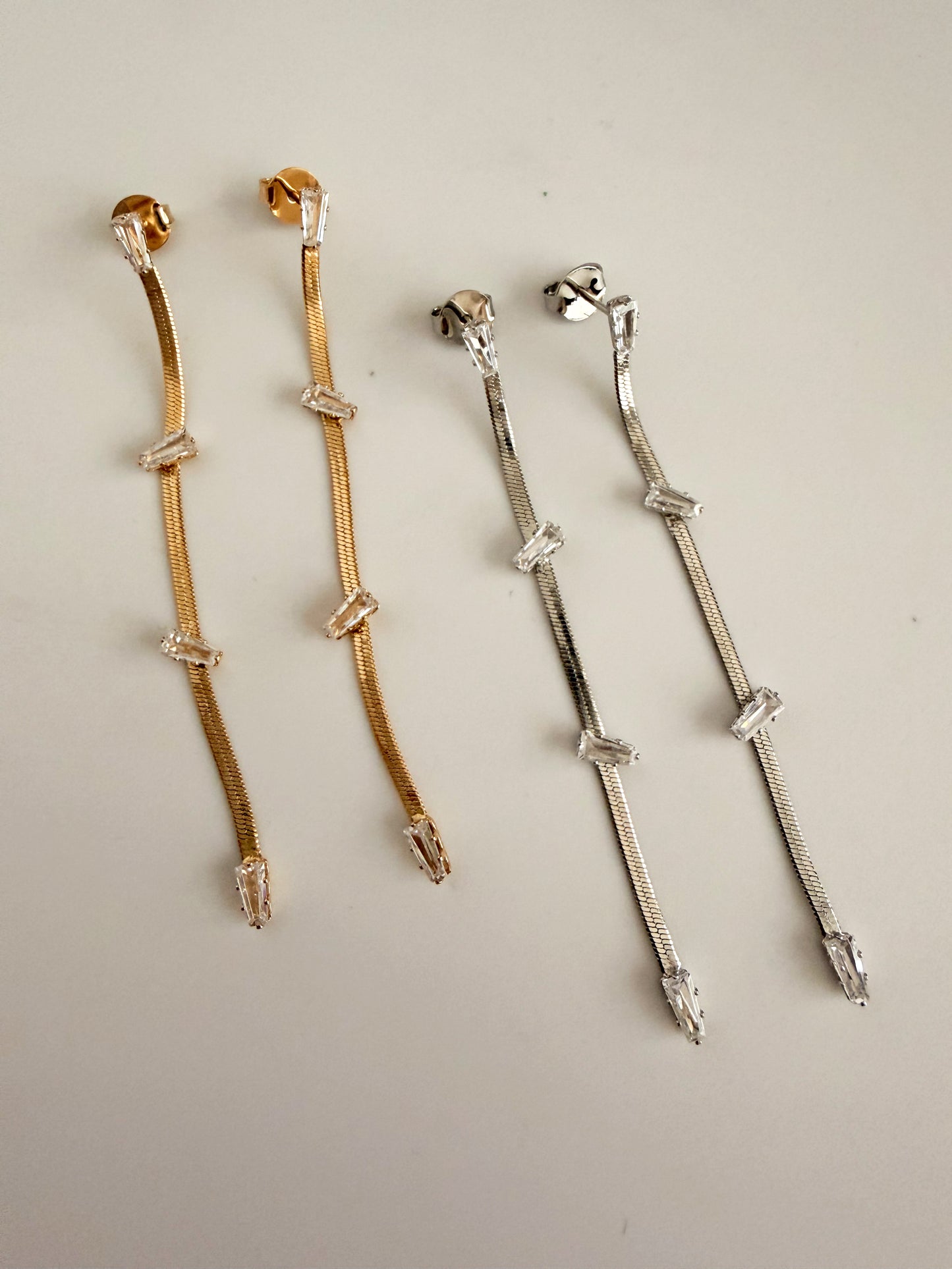 Linear Drop Earrings