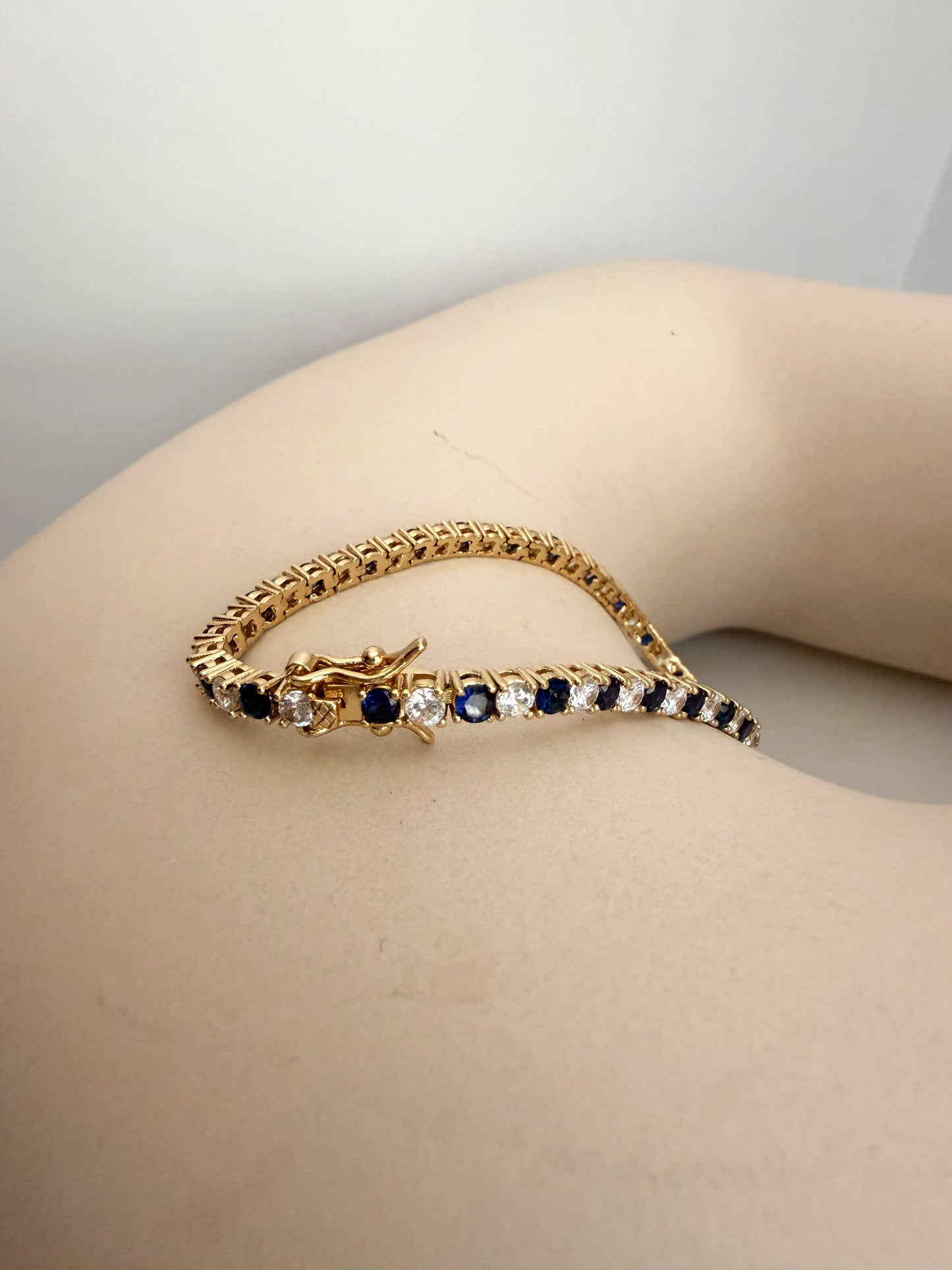 Two-Tone Tennis Bracelet