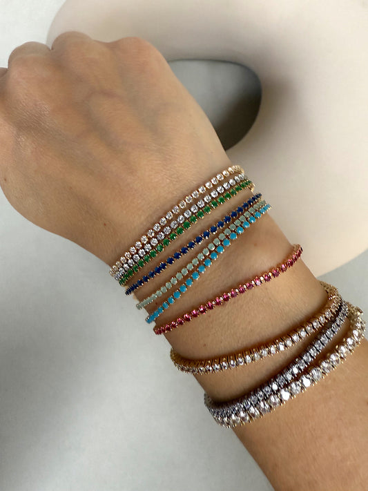 Colored Tennis Bracelet