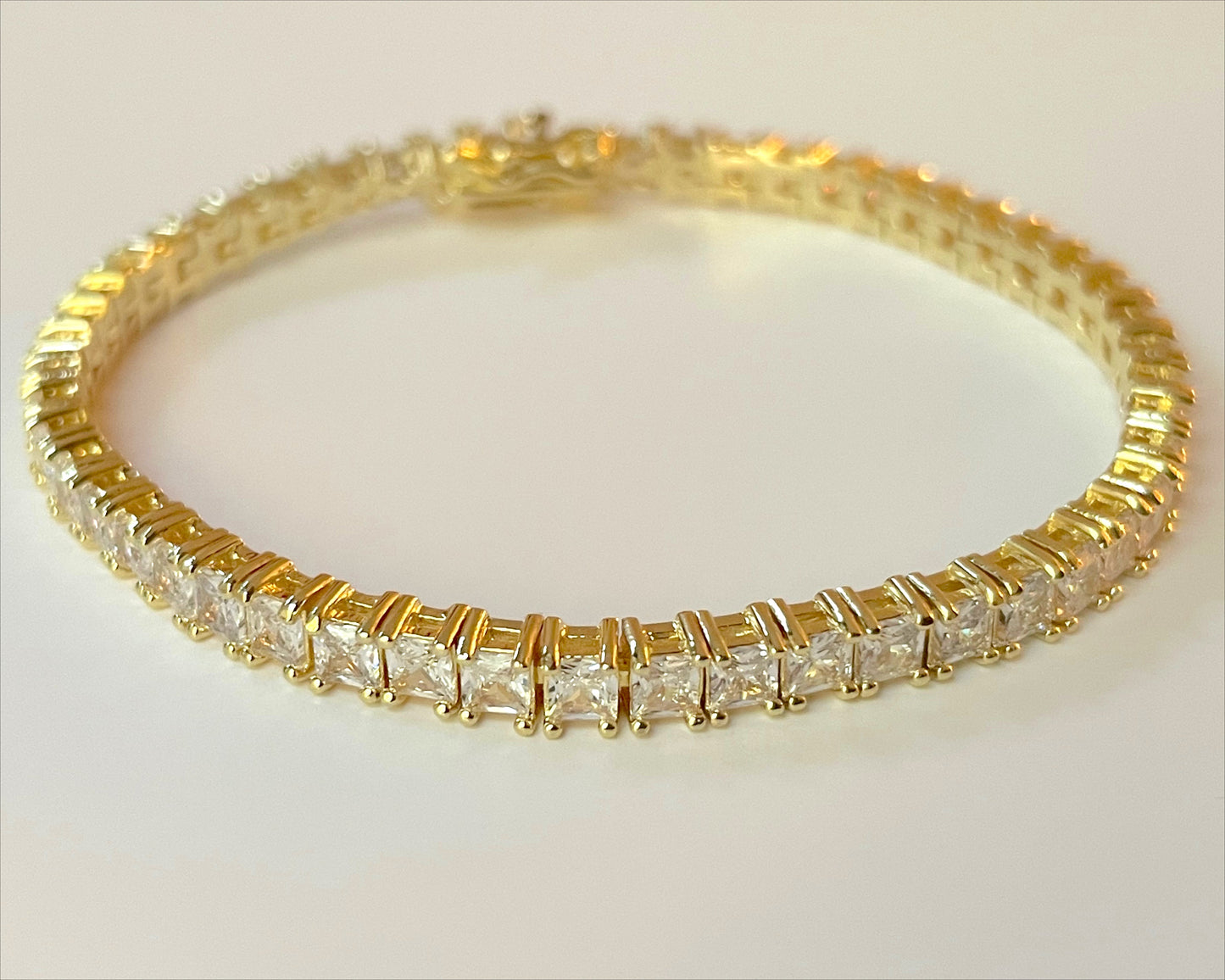 Square Tennis Bracelet