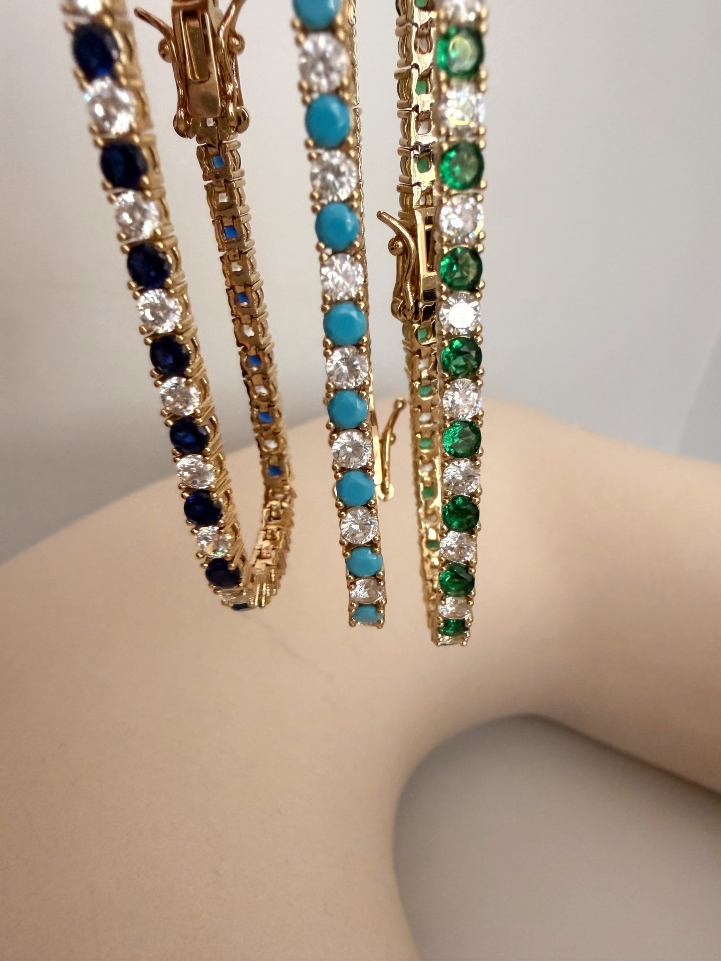 Two-Tone Tennis Bracelet