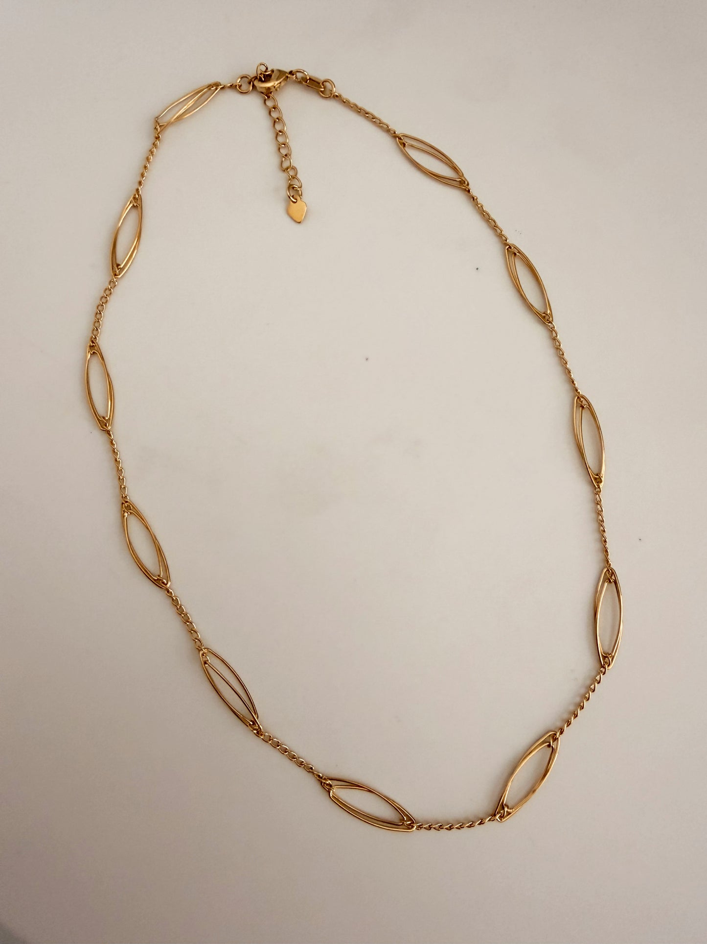 Open Oval Link Necklace