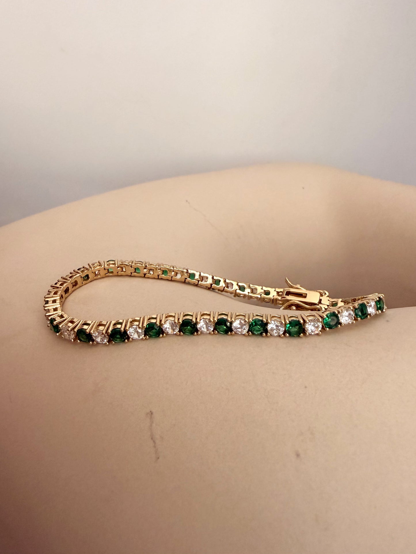 Two-Tone Tennis Bracelet
