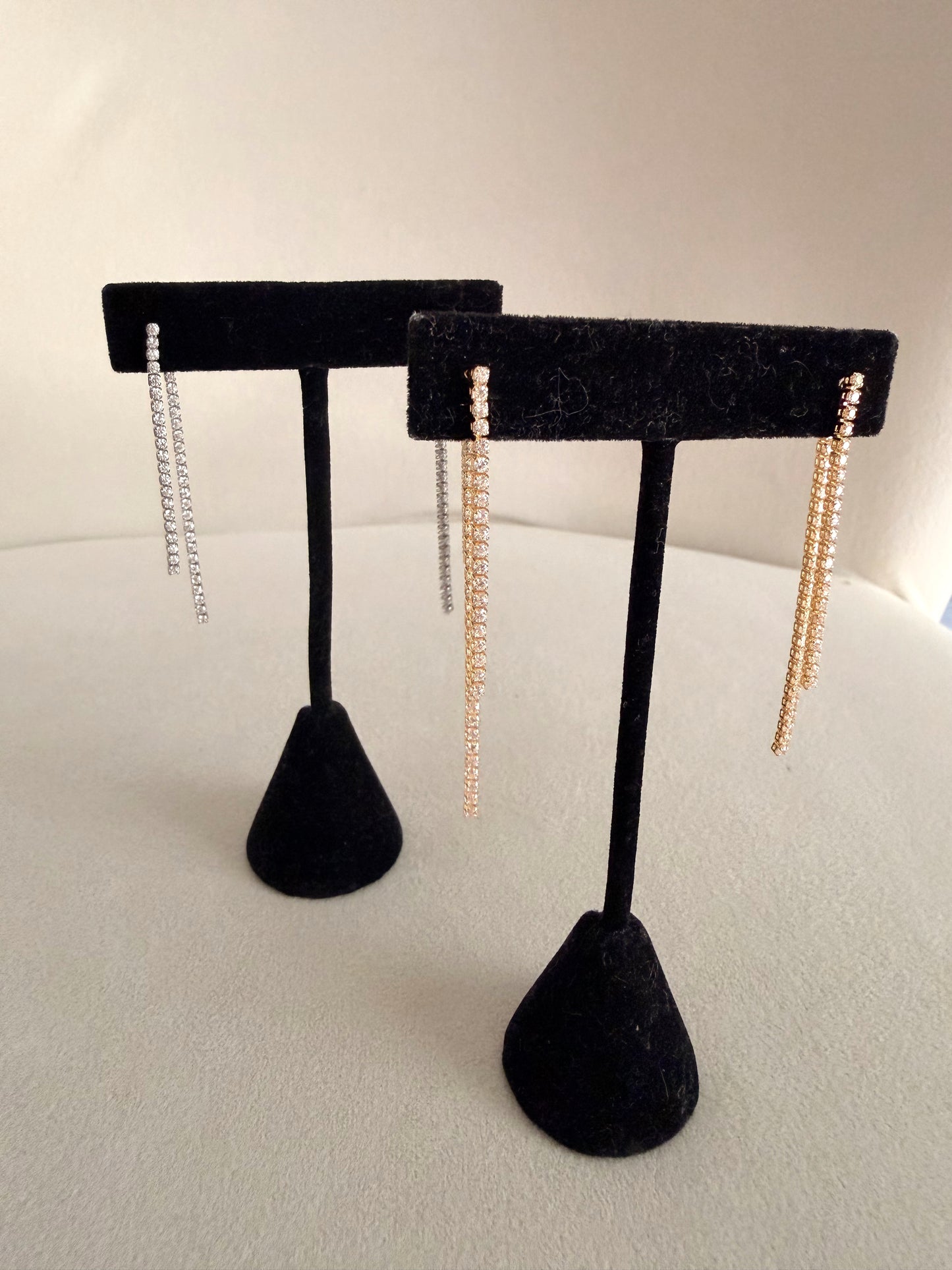 Double Line Drop Earrings