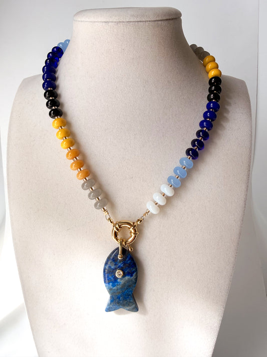 Spectrum Fish Necklace