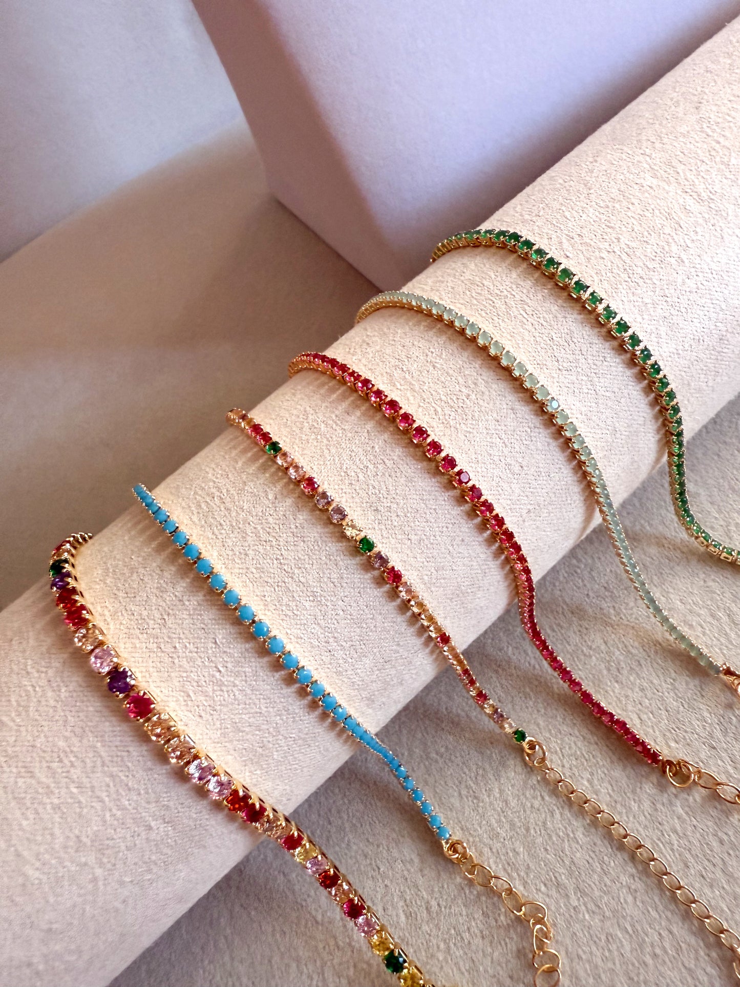 Collar tenis multicolor