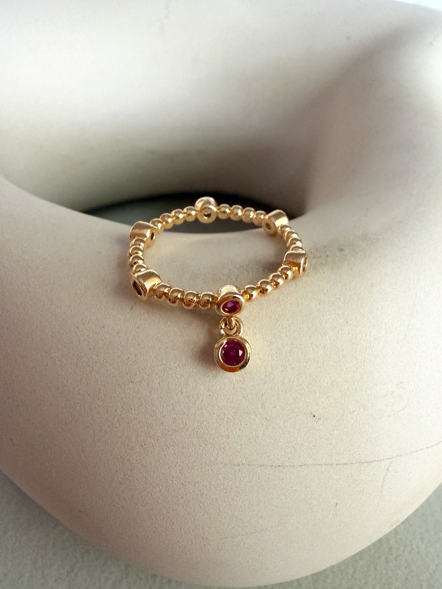 Dangle Ruby Ring