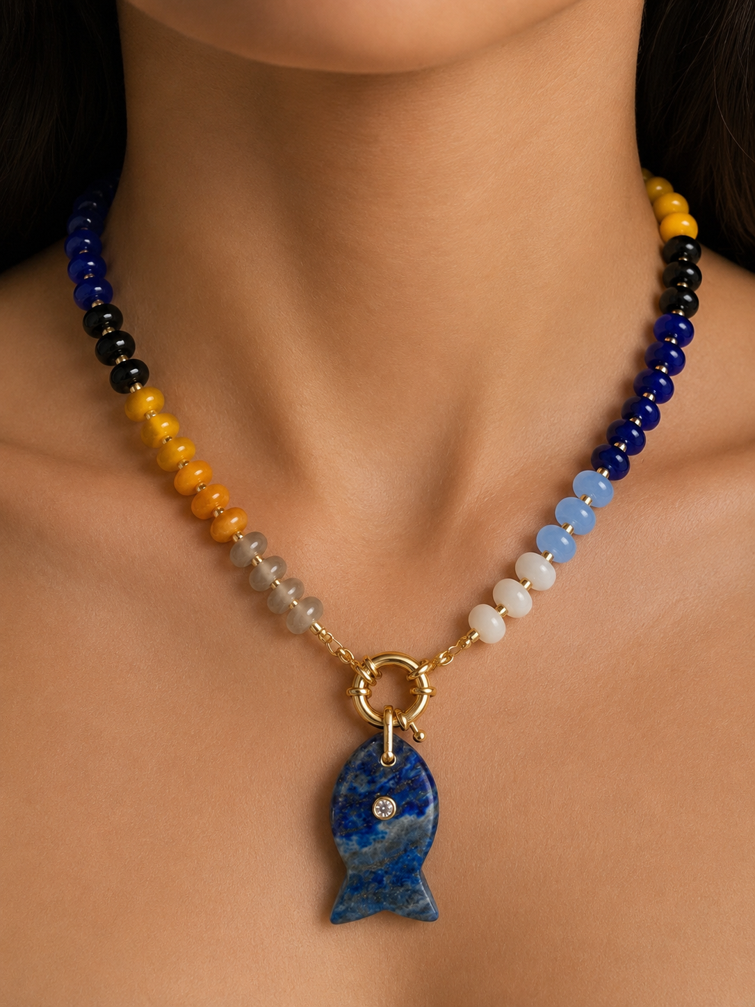 Spectrum Fish Necklace