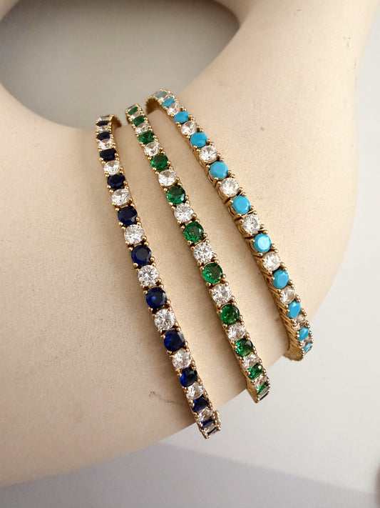 Two-Tone Tennis Bracelet