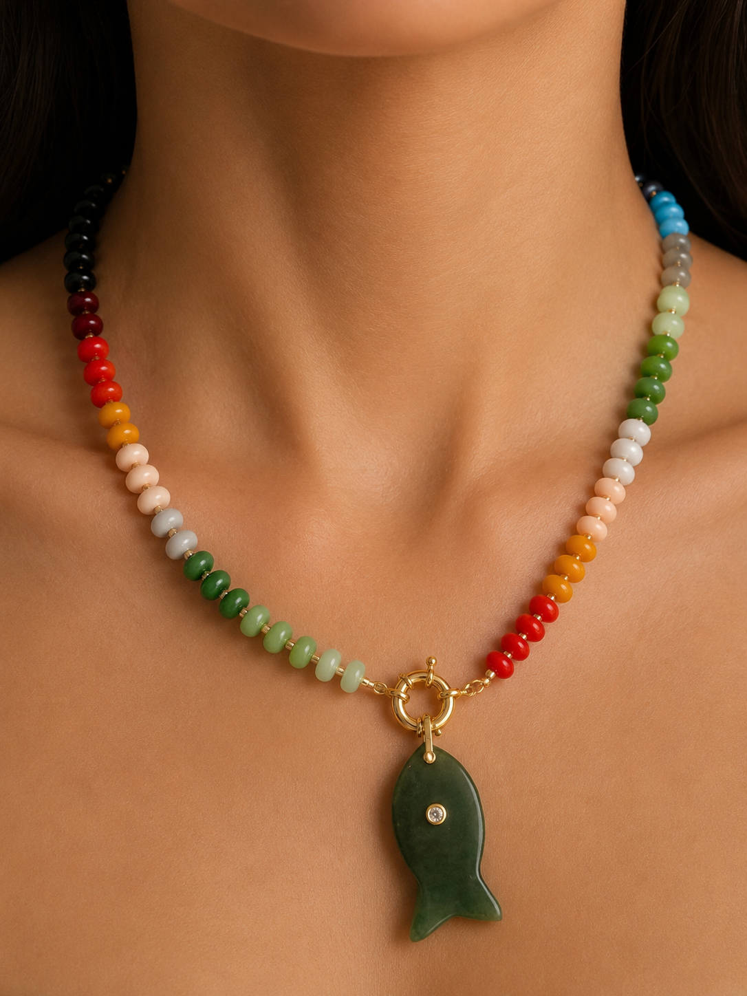 Spectrum Fish Necklace