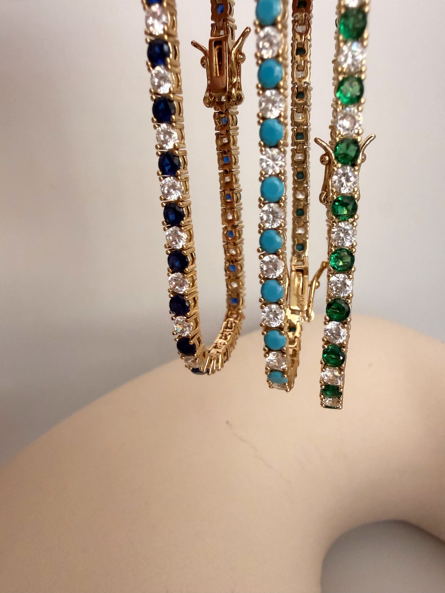 Two-Tone Tennis Bracelet