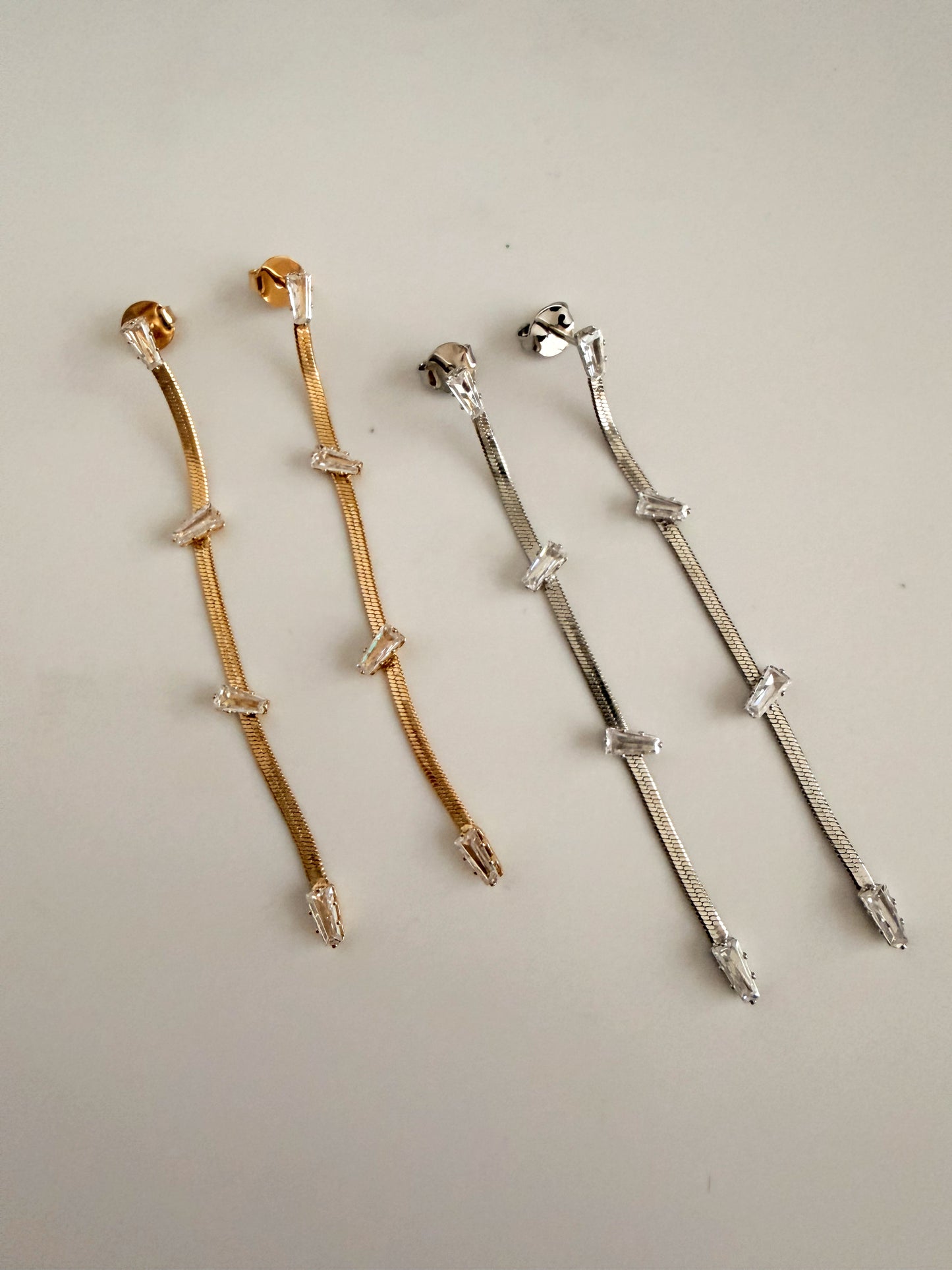 Linear Drop Earrings