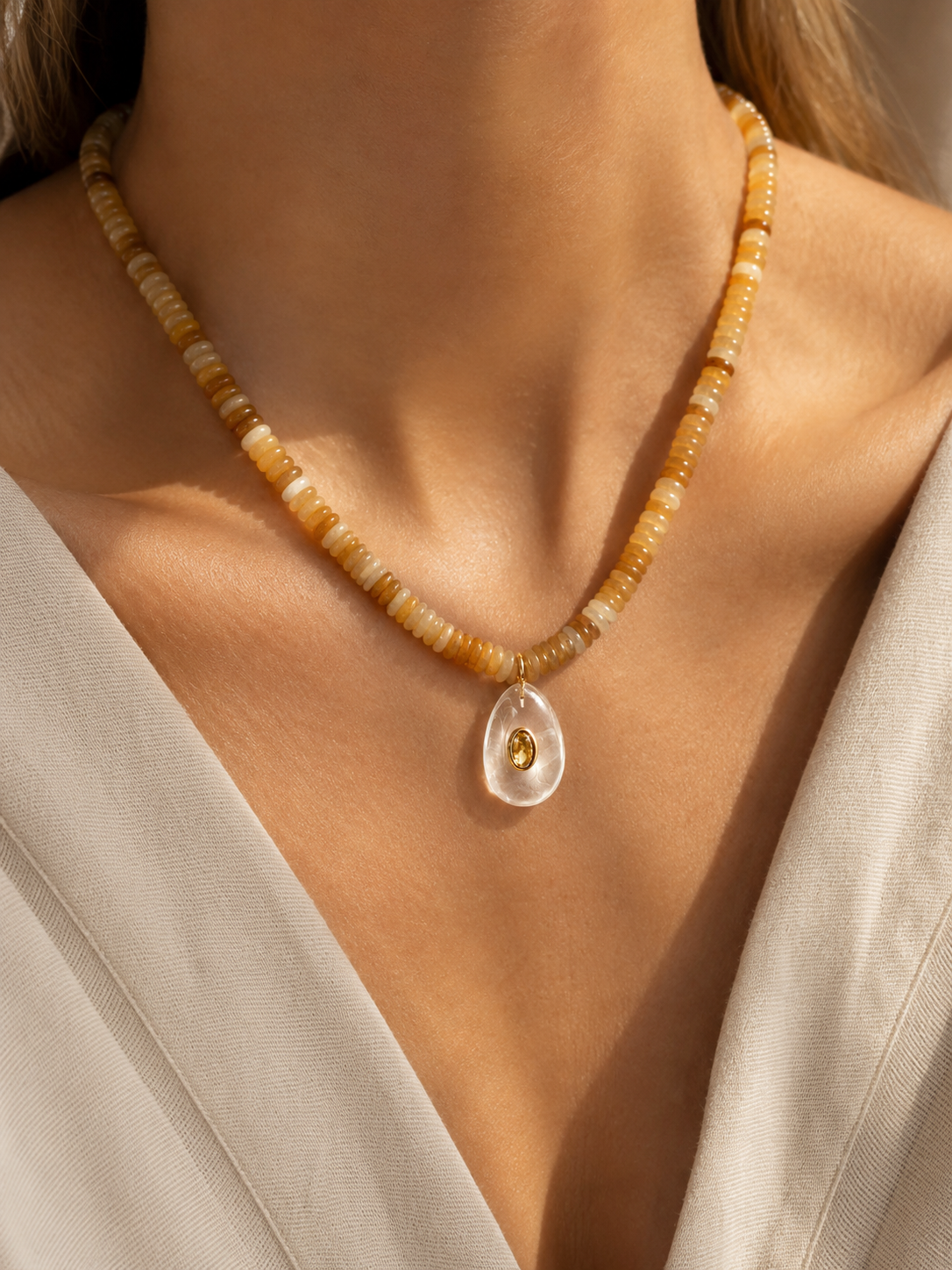 Honey Opal Necklace