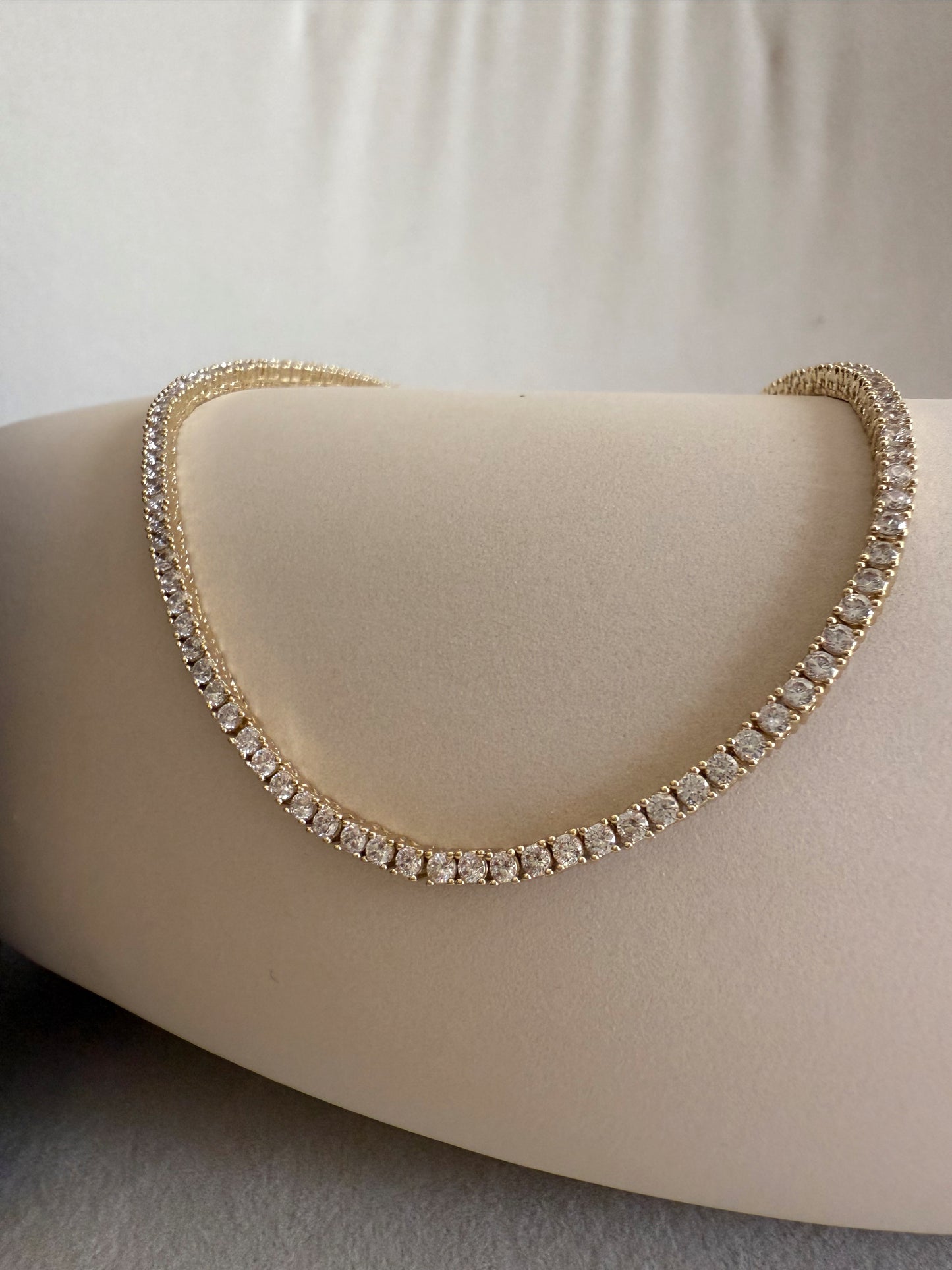 2 mm Tennis Necklace