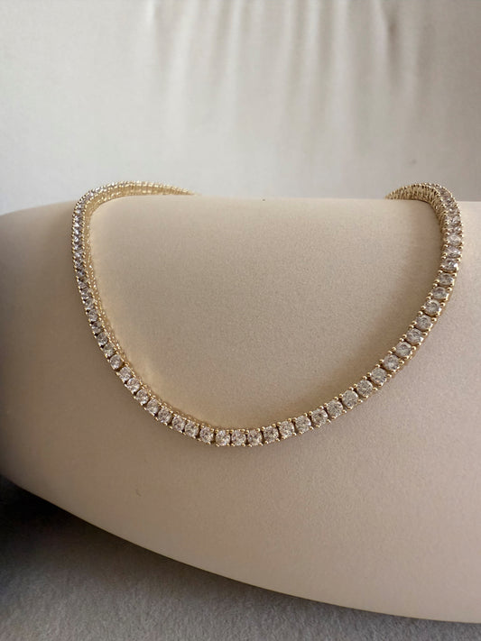 2 mm Tennis Necklace
