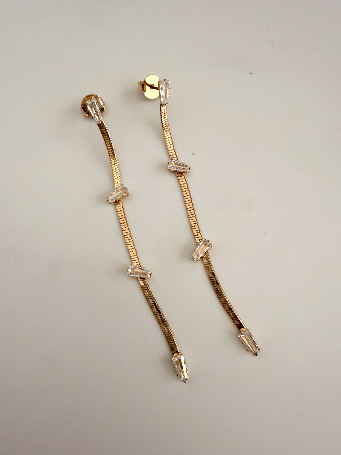 Linear Drop Earrings