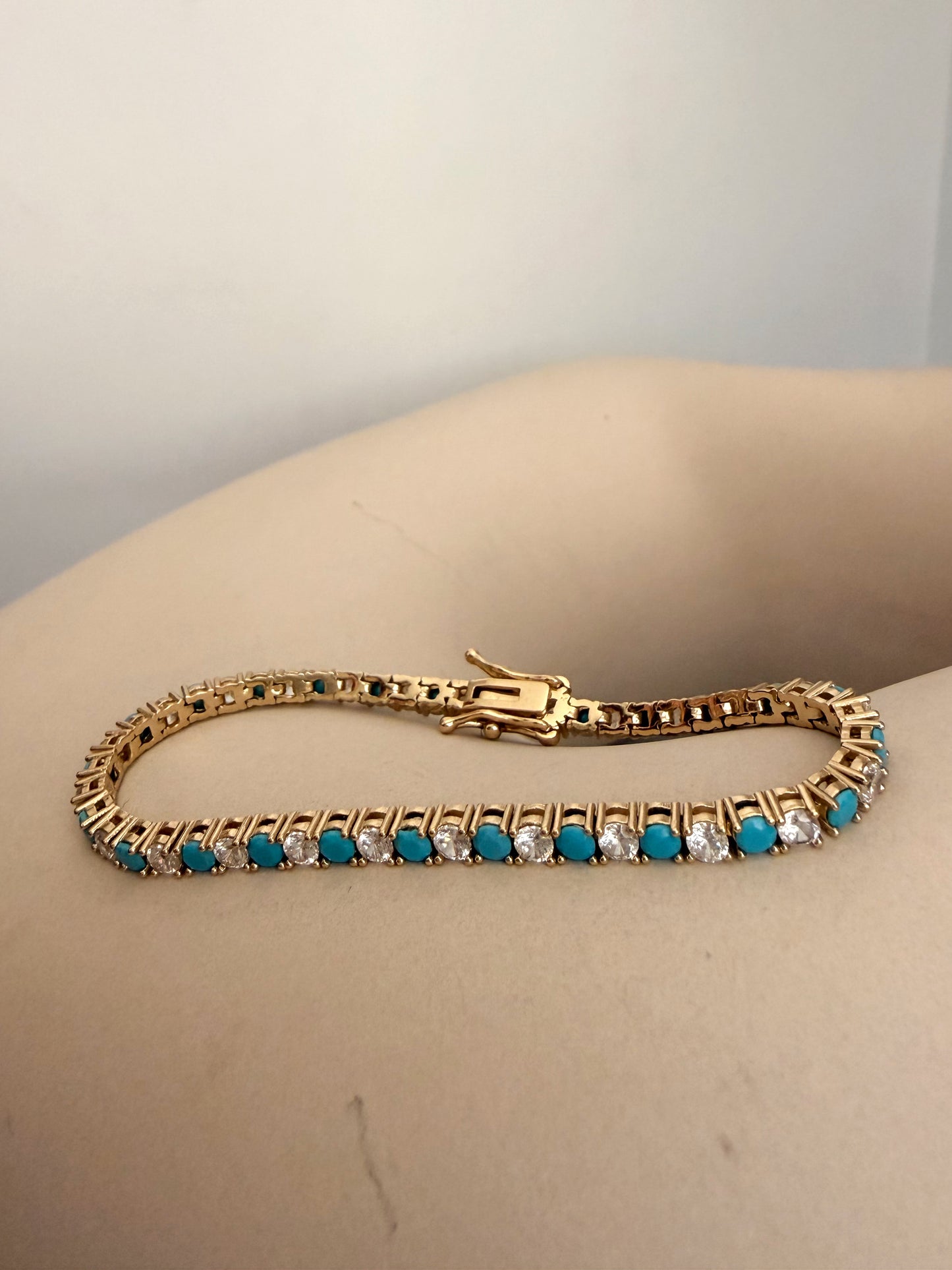 Two-Tone Tennis Bracelet