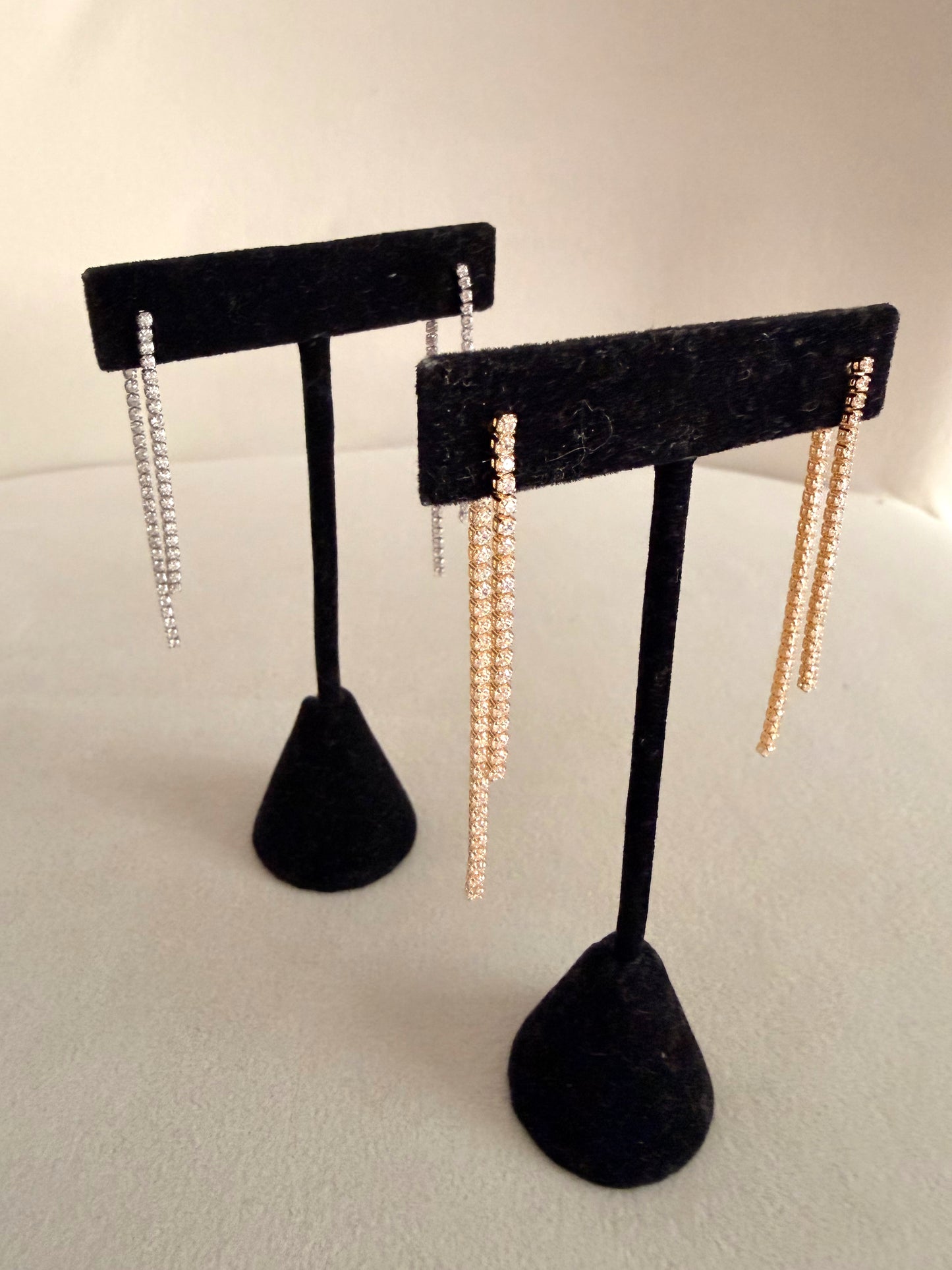 Double Line Drop Earrings