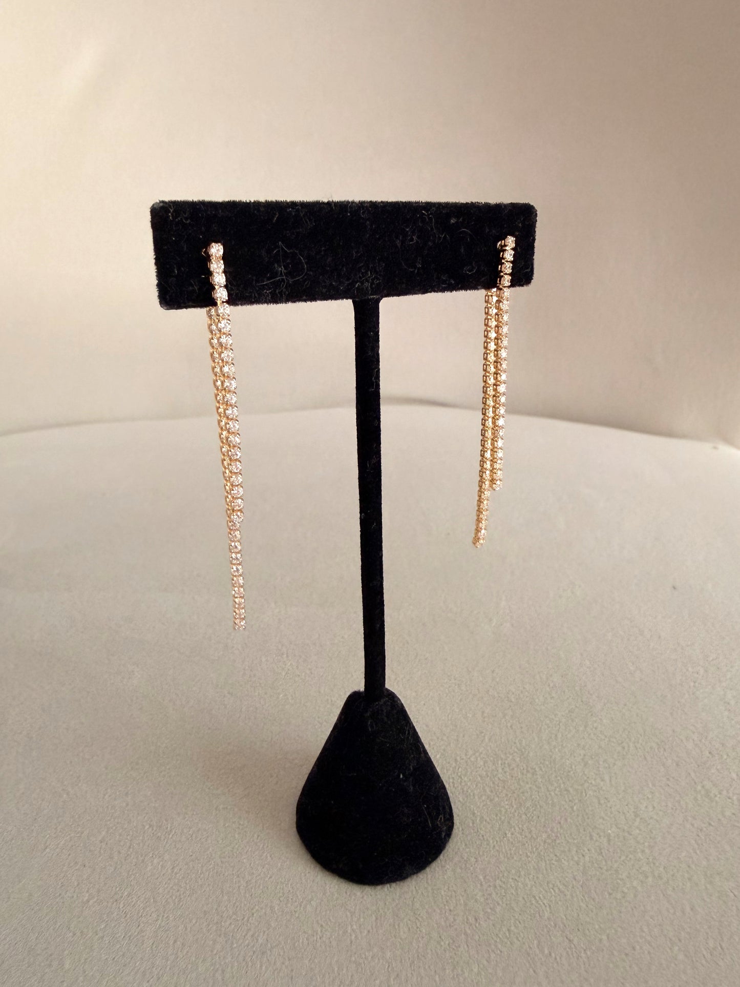 Double Line Drop Earrings