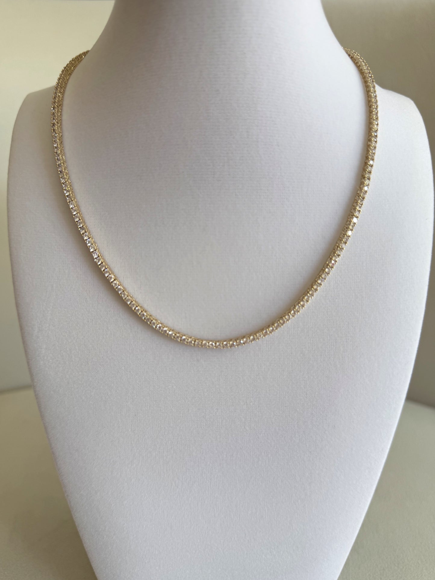 2 mm Tennis Necklace