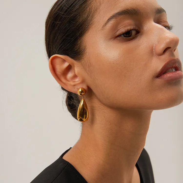 Golden Drop Earrings