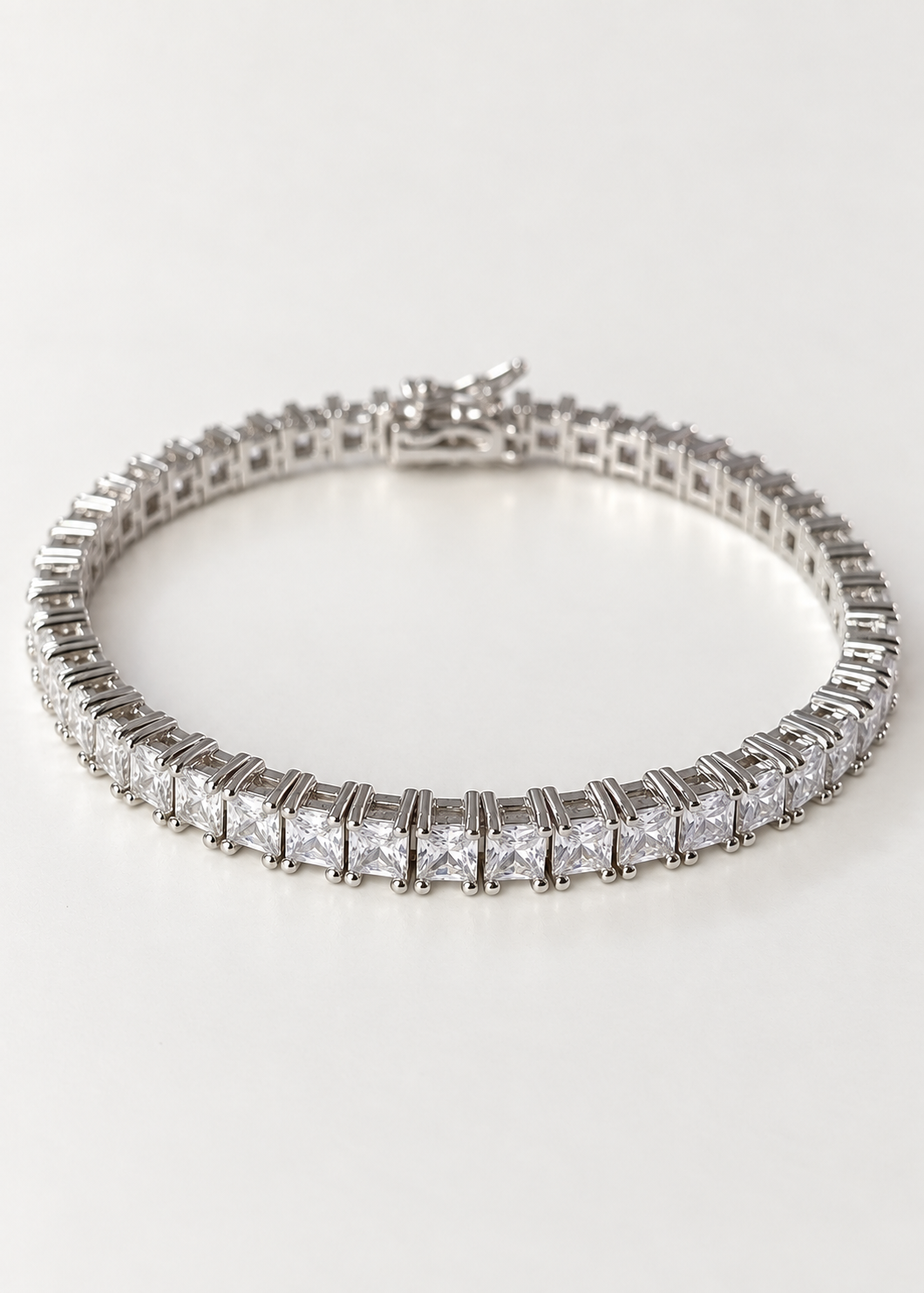 Square Tennis Bracelet